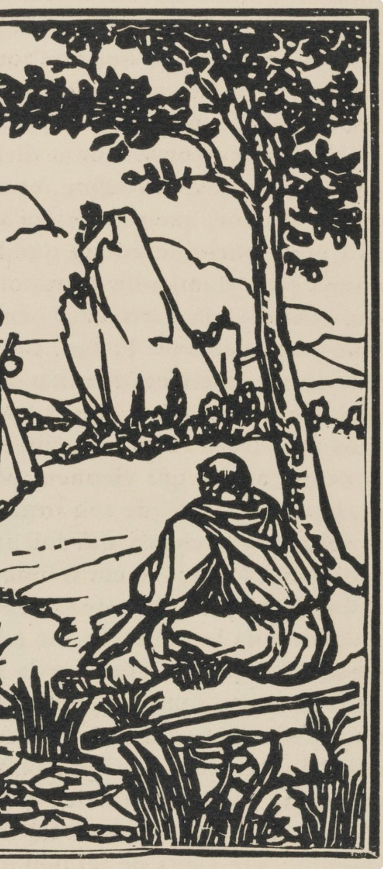 Mile Bernard, Composition (Morane, No. 100), Les Petites Fleurs De St. Franoise, Woodcut