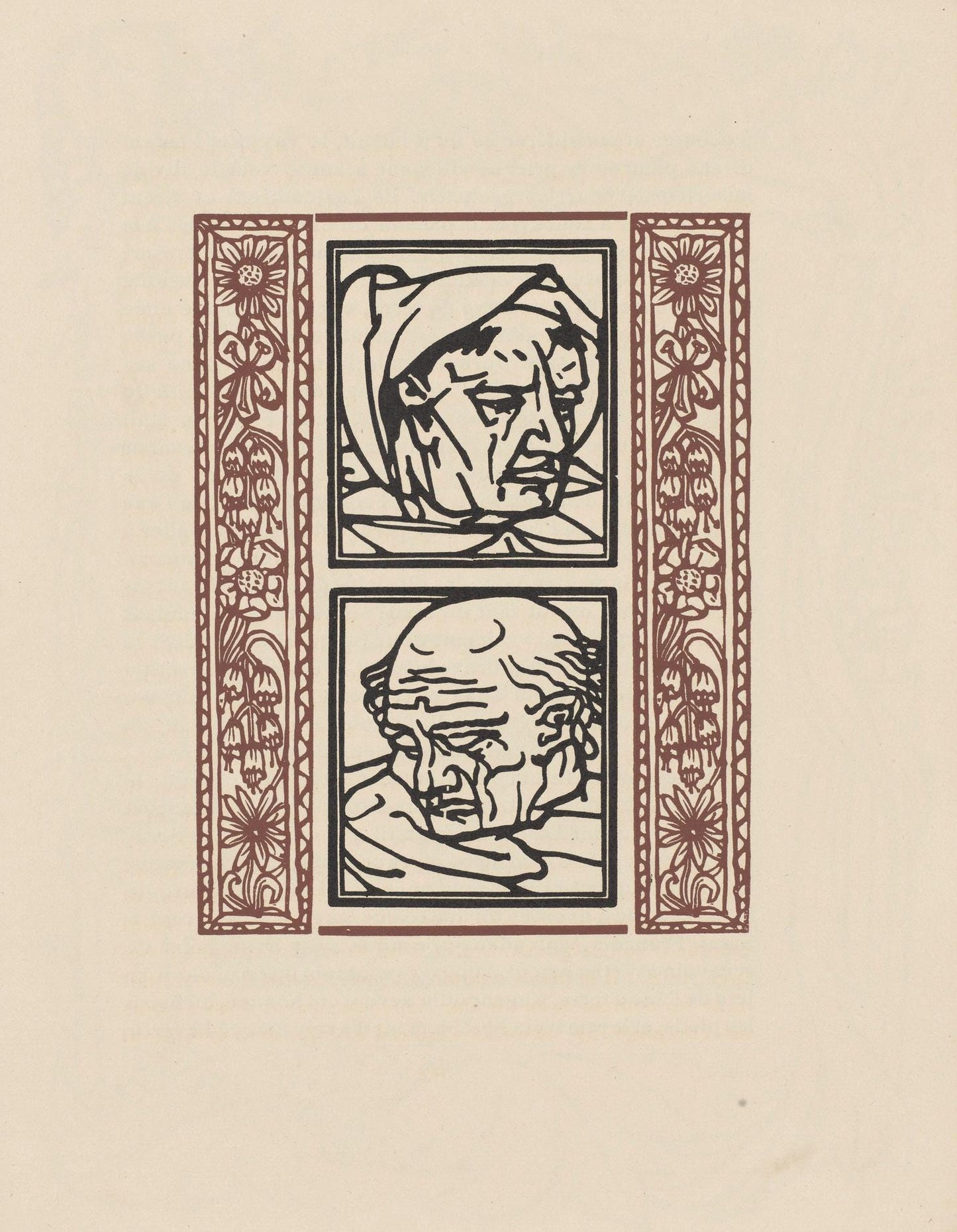 Mile Bernard, Composition (Morane, No. 100), Les Petites Fleurs De St. Franoise, Woodcut