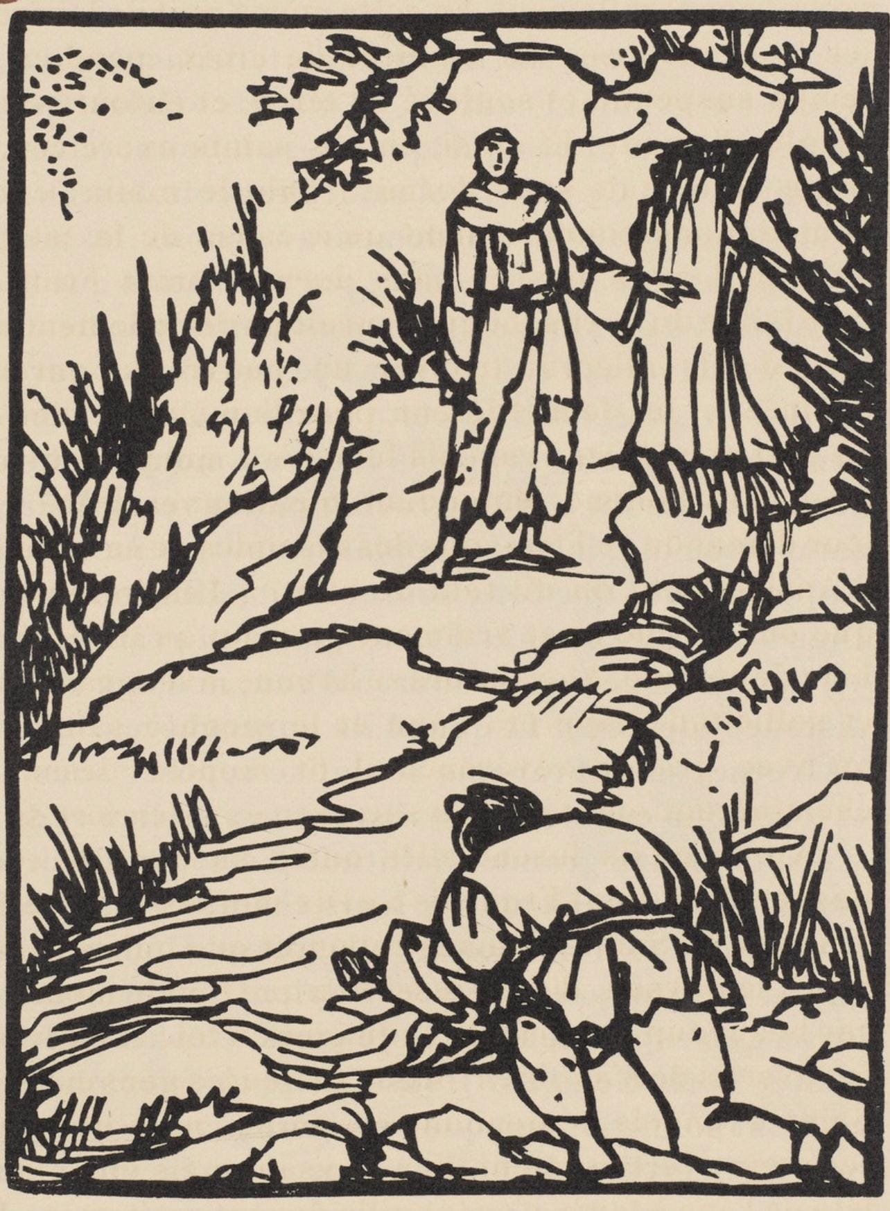 Mile Bernard, Composition (Morane, No. 100), Les Petites Fleurs De St. Franoise, Woodcut