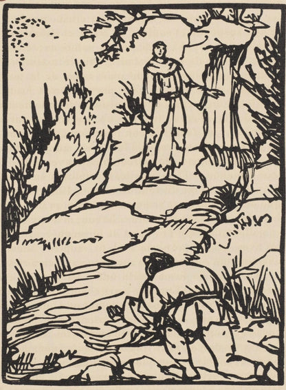 Mile Bernard, Composition (Morane, No. 100), Les Petites Fleurs De St. Franoise, Woodcut