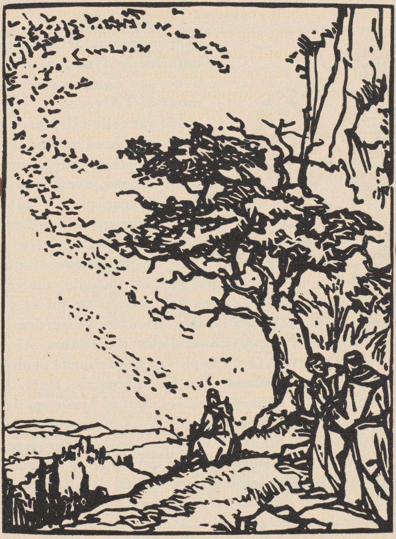 Mile Bernard, Composition (Morane, No. 100), Les Petites Fleurs De St. Franoise, Woodcut