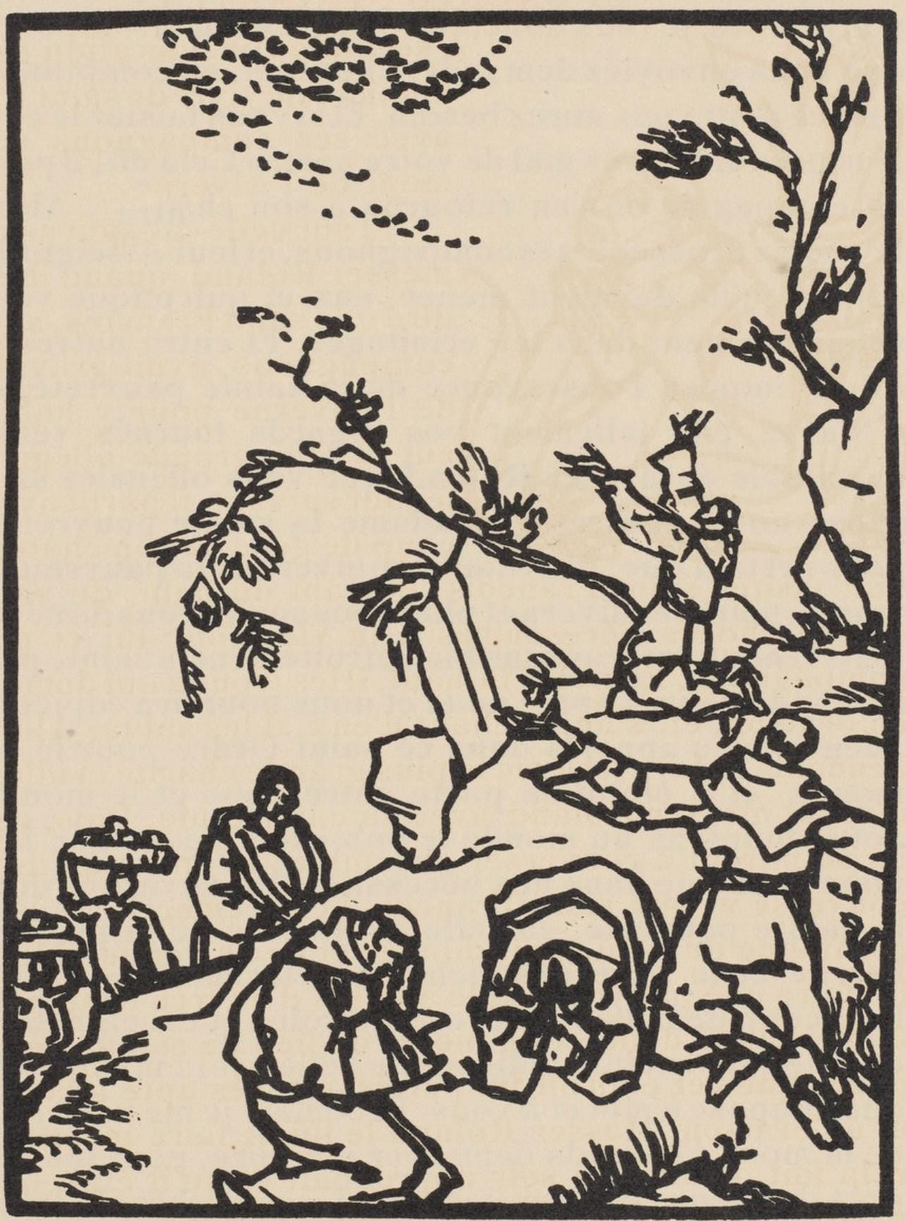 Mile Bernard, Composition (Morane, No. 100), Les Petites Fleurs De St. Franoise, Woodcut