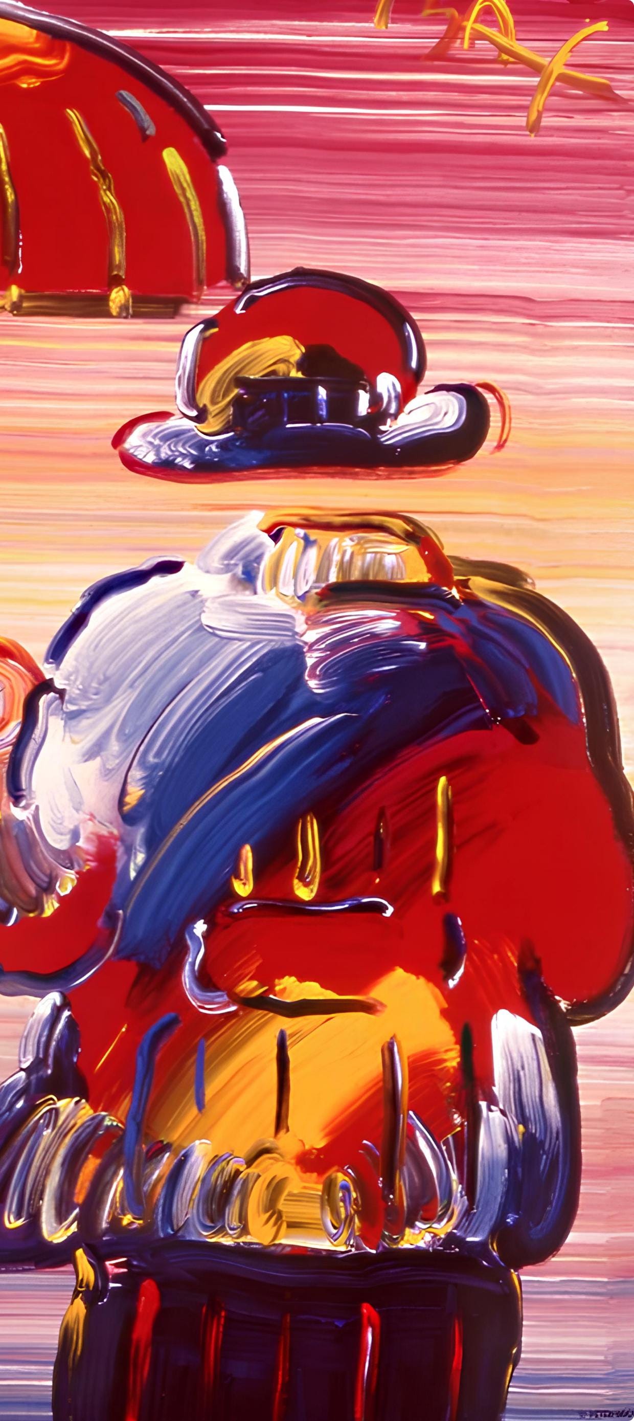 Peter Max, Umbrella Man, 1999, Hand Signed, Official Edition Offset Lithograph