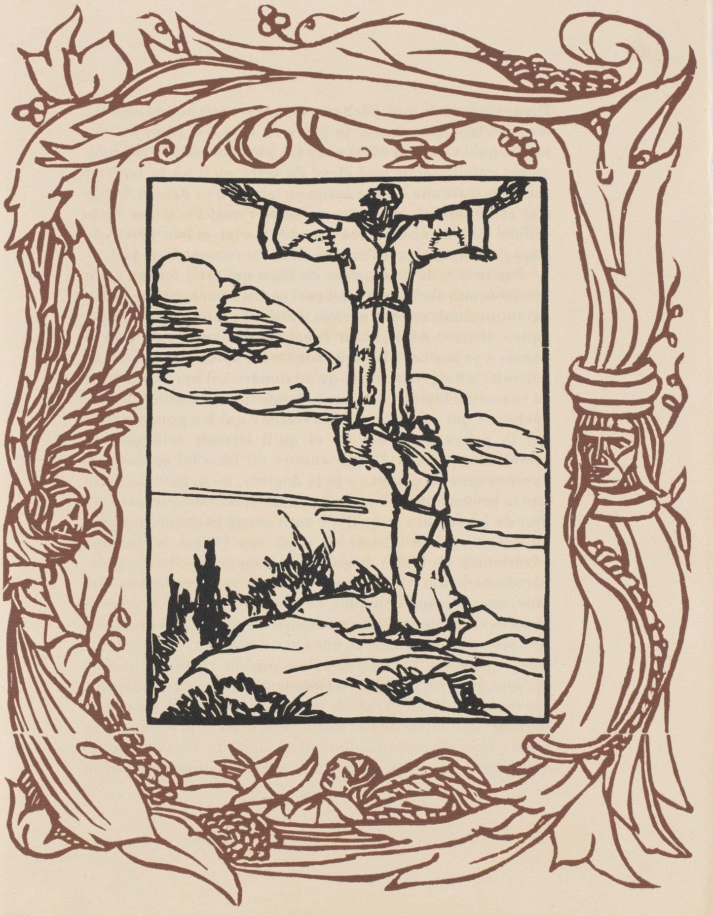 Mile Bernard, Composition (Morane, No. 100), Les Petites Fleurs De St. Franoise, Woodcut