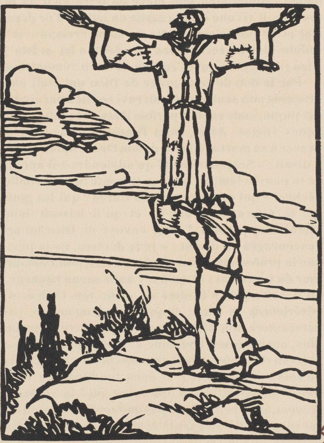 Mile Bernard, Composition (Morane, No. 100), Les Petites Fleurs De St. Franoise, Woodcut