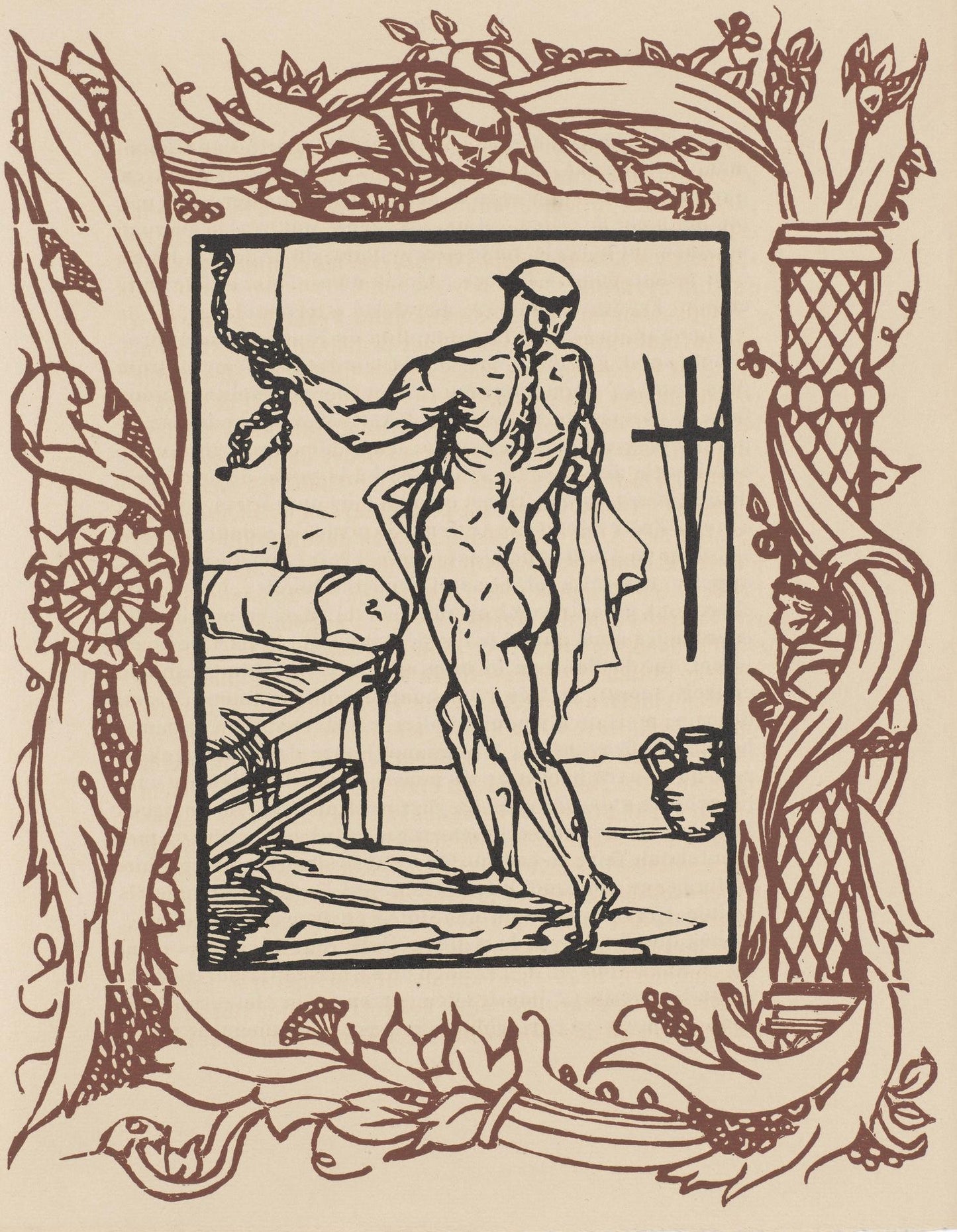 Mile Bernard, Composition (Morane, No. 100), Les Petites Fleurs De St. Franoise, Woodcut