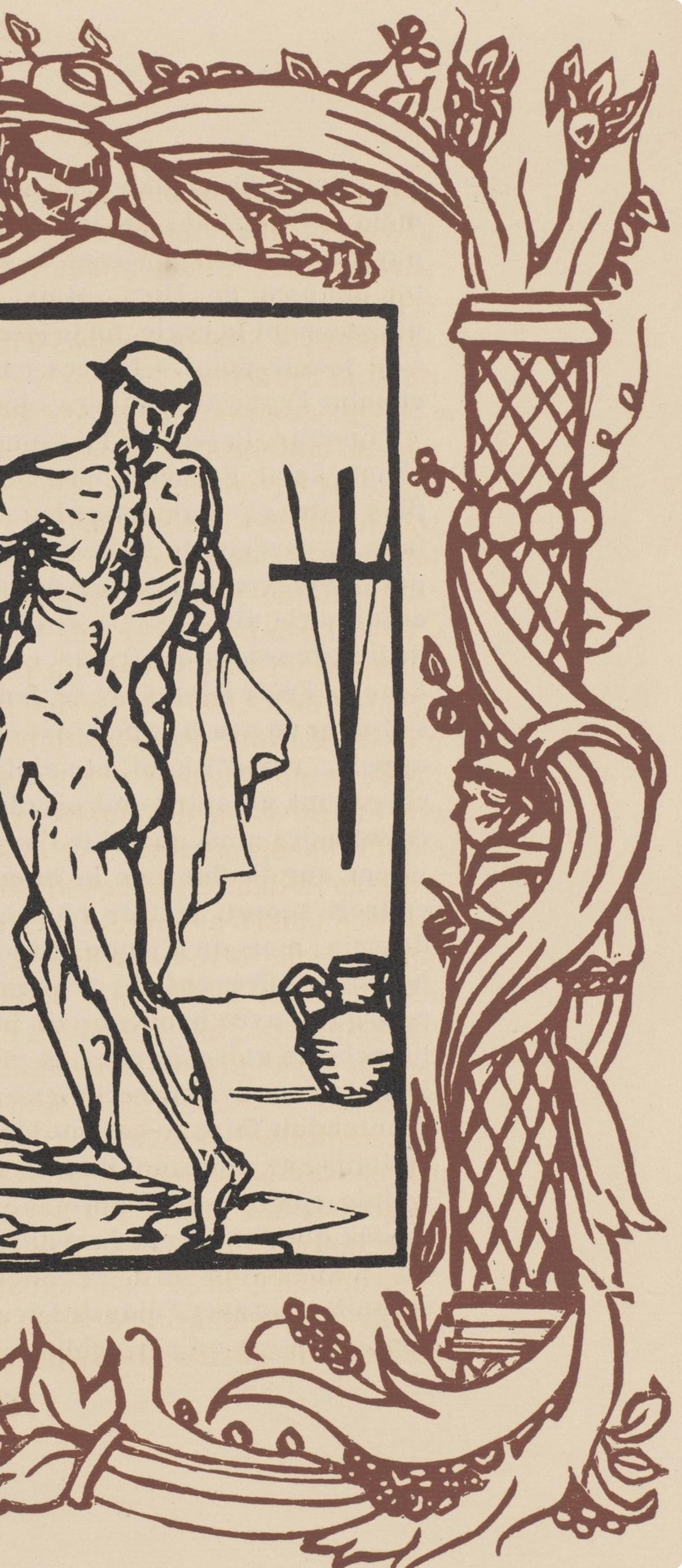 Mile Bernard, Composition (Morane, No. 100), Les Petites Fleurs De St. Franoise, Woodcut