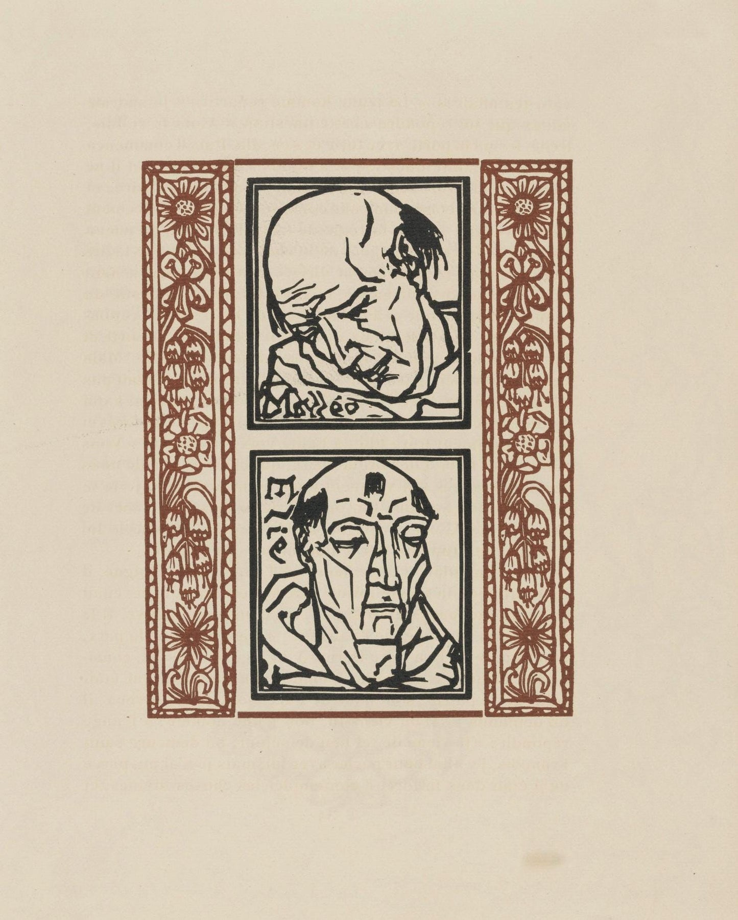 Mile Bernard, Composition (Morane, No. 100), Les Petites Fleurs De St. Franoise, Woodcut