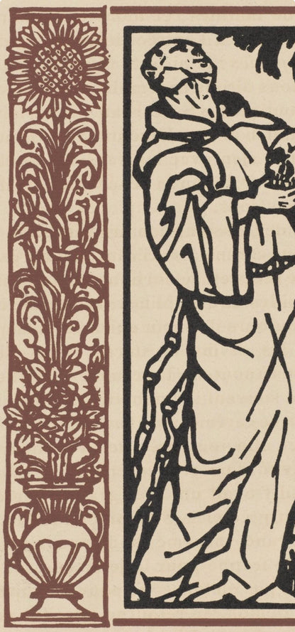 Mile Bernard, Composition (Morane, No. 100), Les Petites Fleurs De St. Franoise, Woodcut