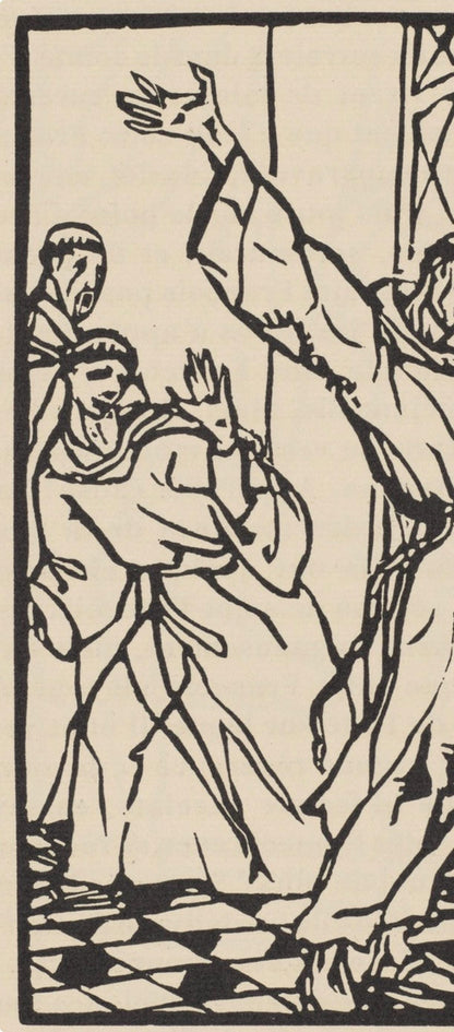 Mile Bernard, Composition (Morane, No. 100), Les Petites Fleurs De St. Franoise, Woodcut