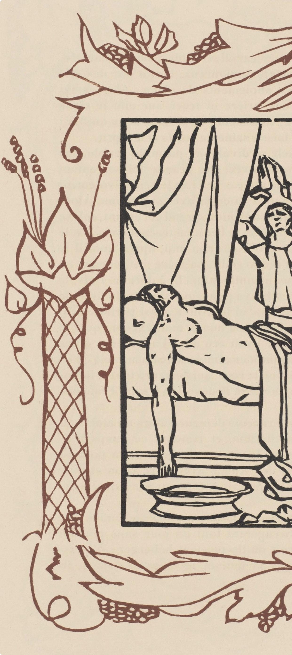 Mile Bernard, Composition (Morane, No. 100), Les Petites Fleurs De St. Franoise, Woodcut