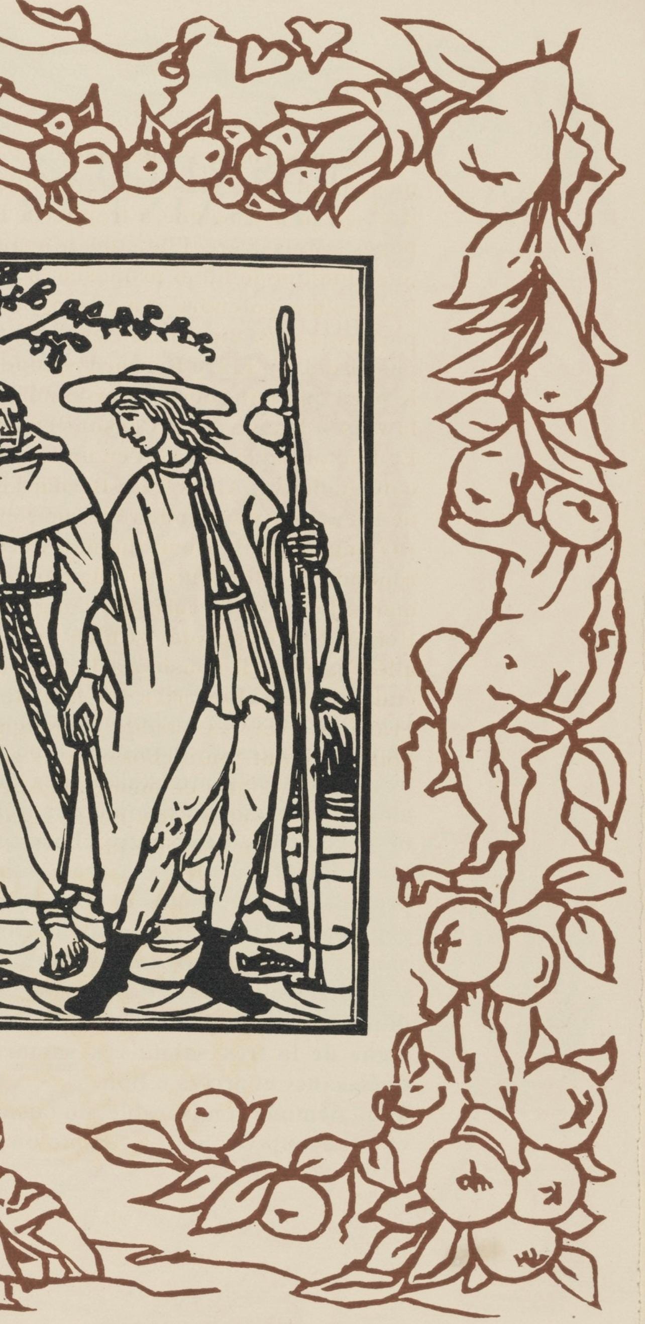 Mile Bernard, Composition (Morane, No. 100), Les Petites Fleurs De St. Franoise, Woodcut