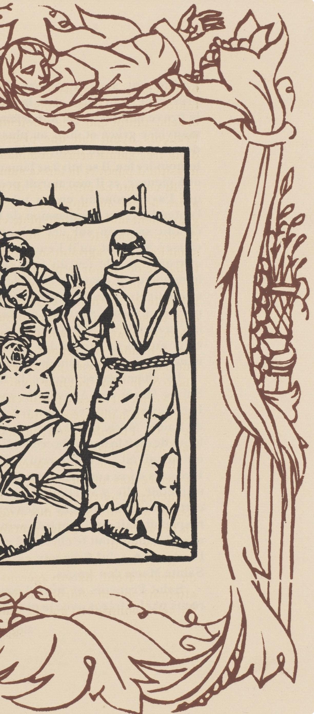 Mile Bernard, Composition (Morane, No. 100), Les Petites Fleurs De St. Franoise, Woodcut