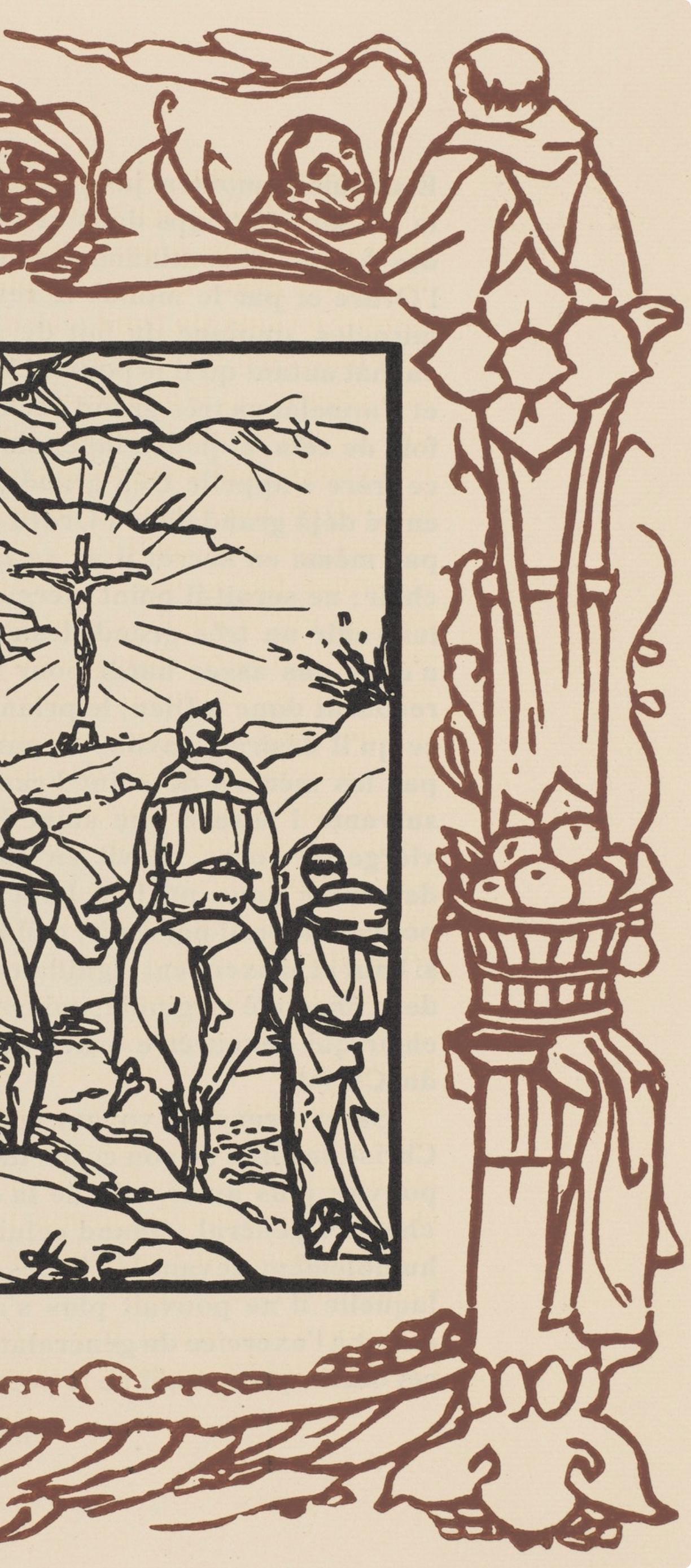 Mile Bernard, Composition (Morane, No. 100), Les Petites Fleurs De St. Franoise, Woodcut