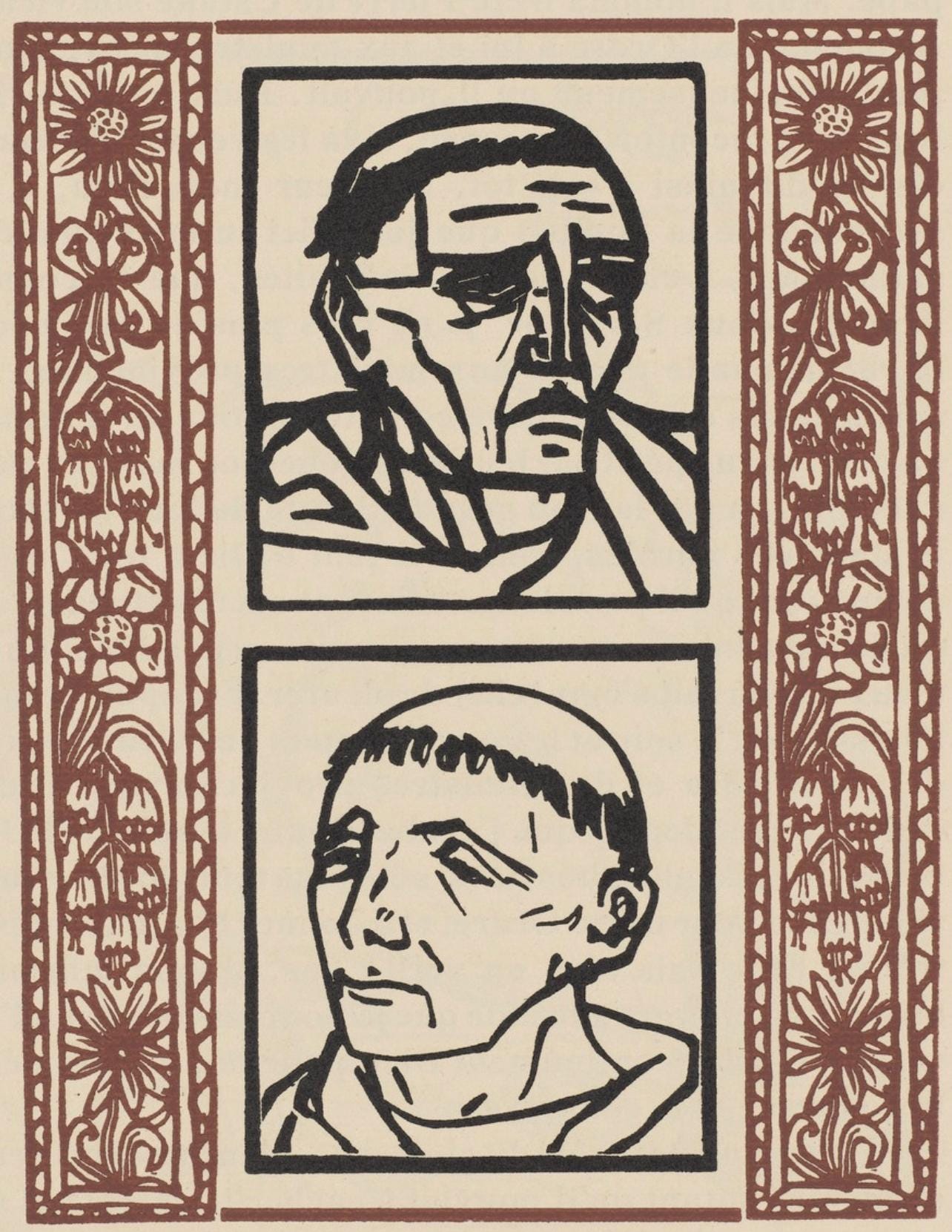 Mile Bernard, Composition (Morane, No. 100), Les Petites Fleurs De St. Franoise, Woodcut