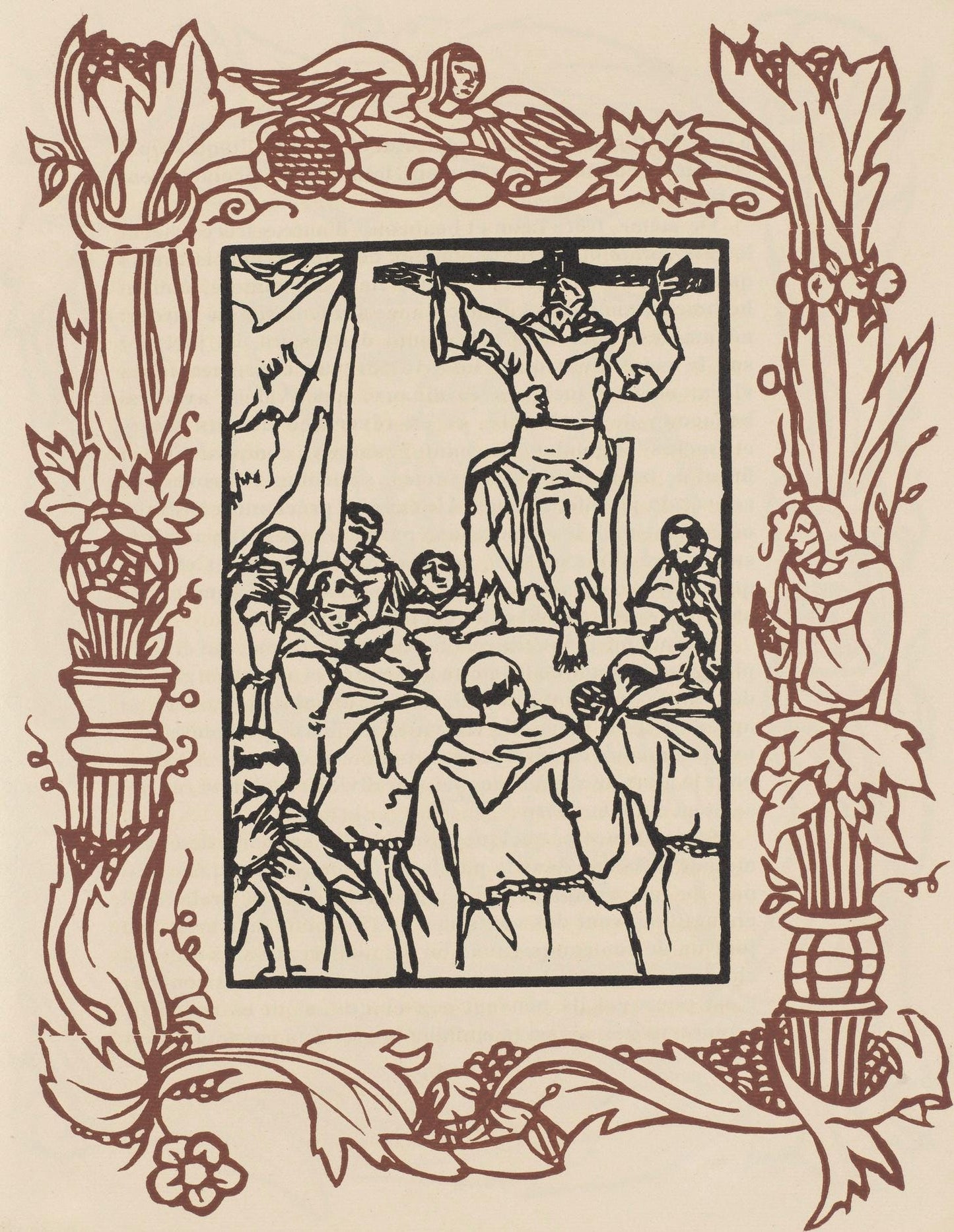 Mile Bernard, Composition (Morane, No. 100), Les Petites Fleurs De St. Franoise, Woodcut