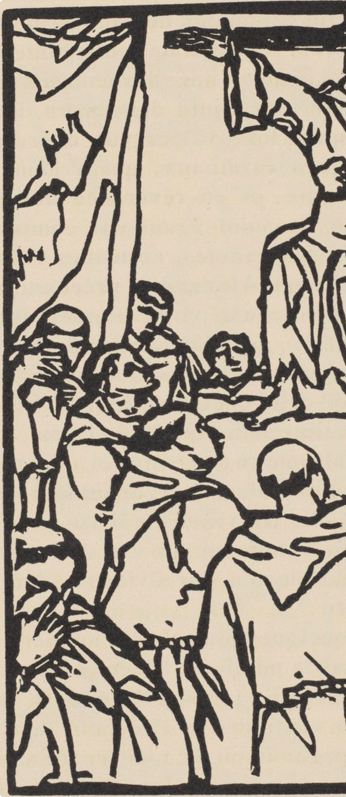 Mile Bernard, Composition (Morane, No. 100), Les Petites Fleurs De St. Franoise, Woodcut