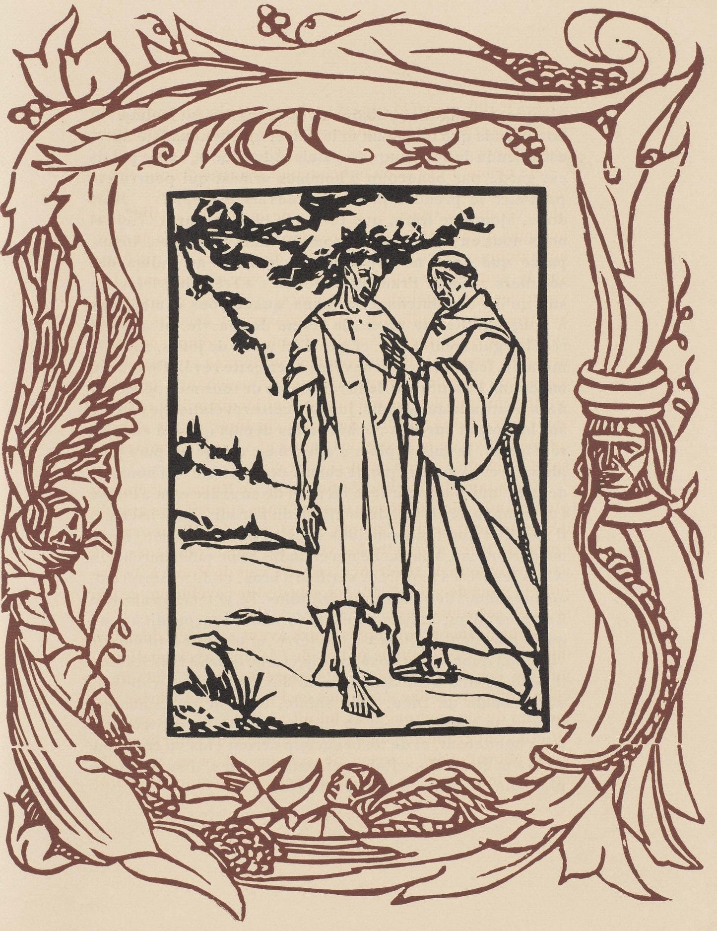 Mile Bernard, Composition (Morane, No. 100), Les Petites Fleurs De St. Franoise, Woodcut