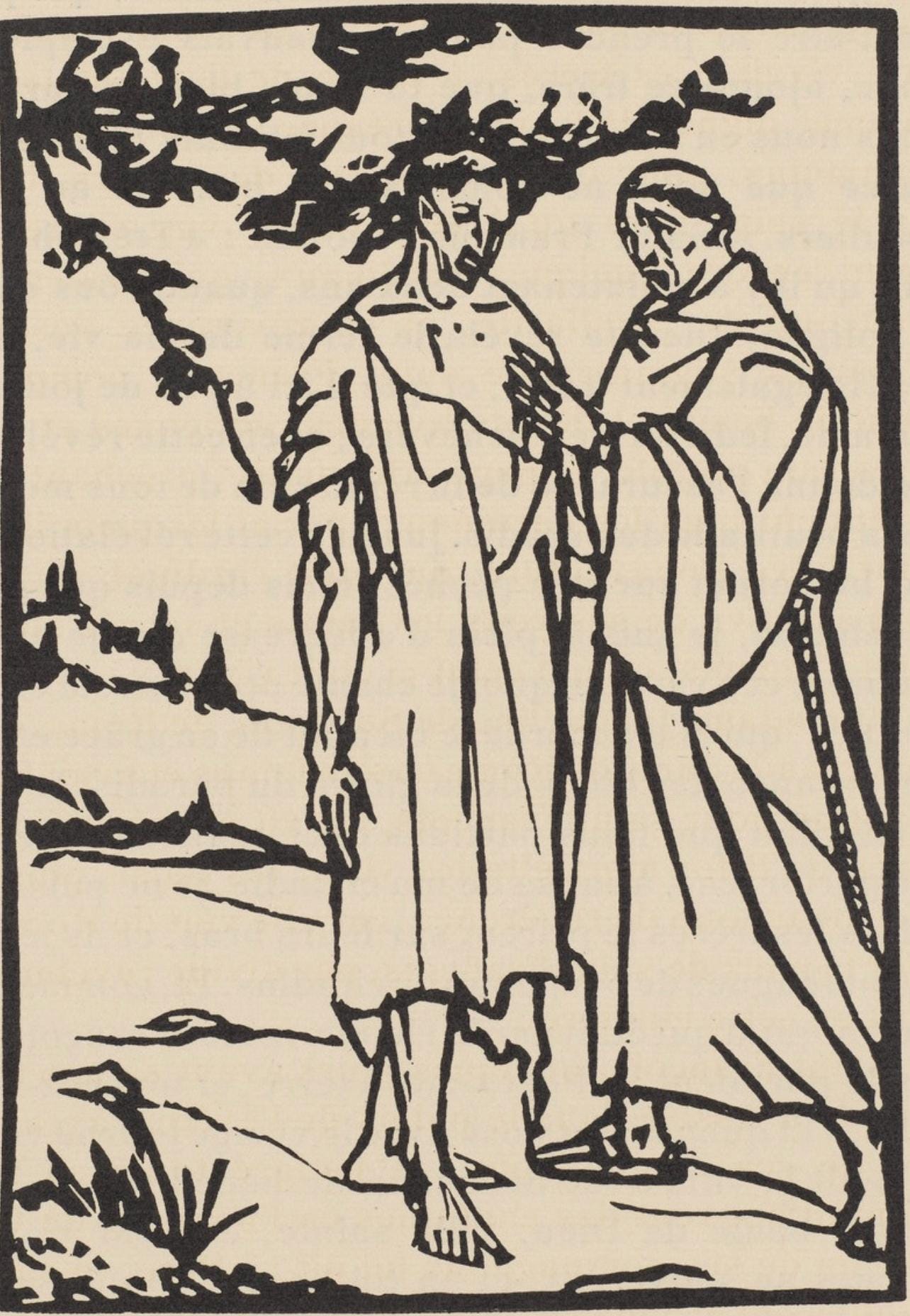Mile Bernard, Composition (Morane, No. 100), Les Petites Fleurs De St. Franoise, Woodcut