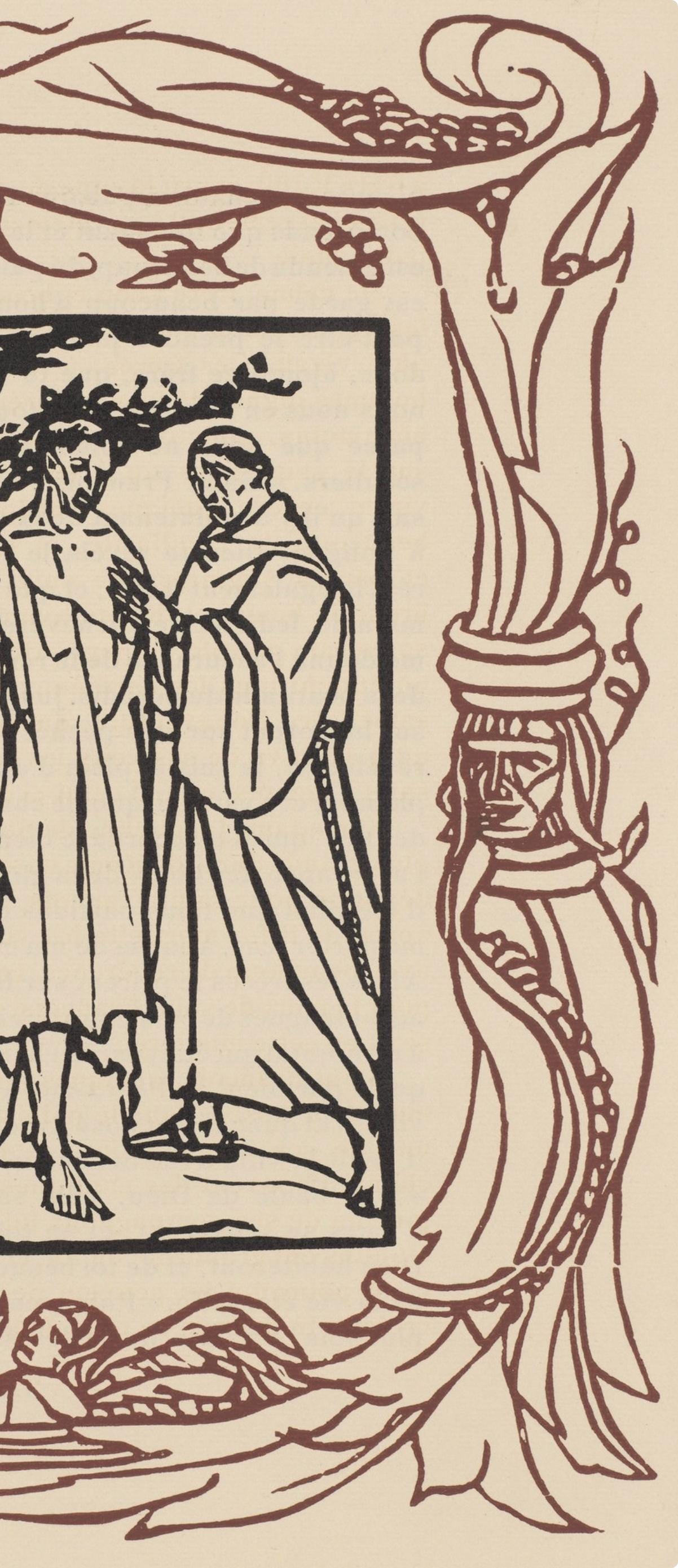 Mile Bernard, Composition (Morane, No. 100), Les Petites Fleurs De St. Franoise, Woodcut