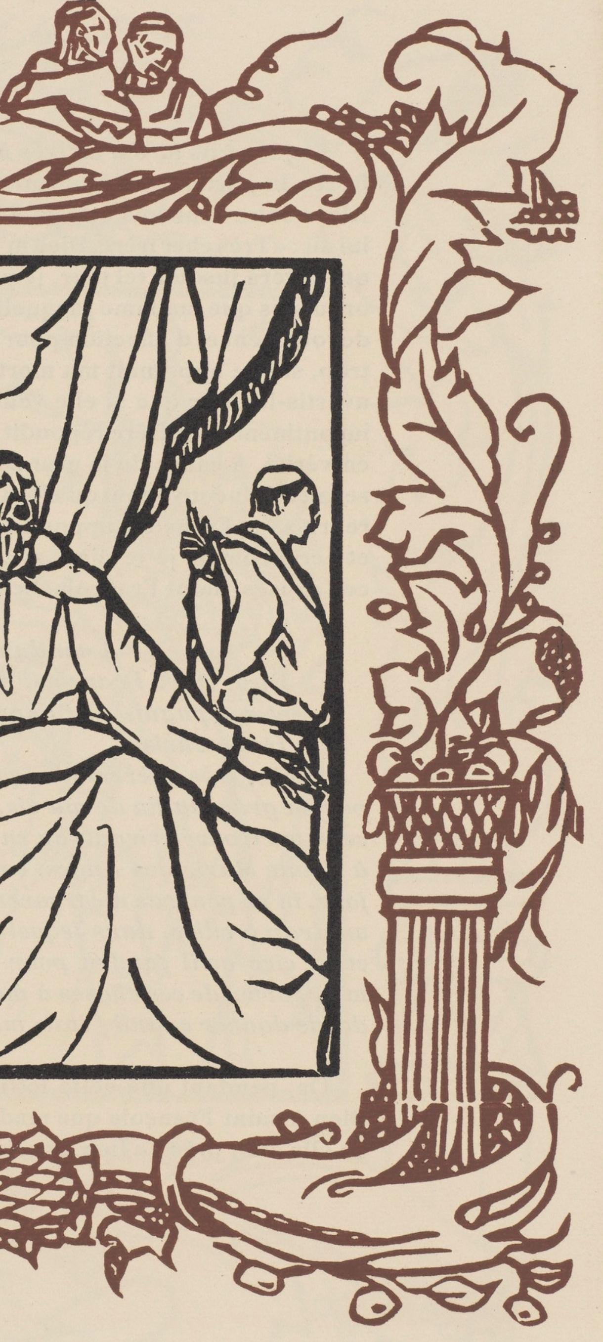 Mile Bernard, Composition (Morane, No. 100), Les Petites Fleurs De St. Franoise, Woodcut