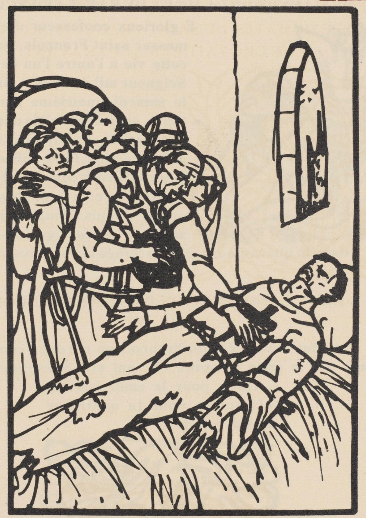 Mile Bernard, Composition (Morane, No. 100), Les Petites Fleurs De St. Franoise, Woodcut