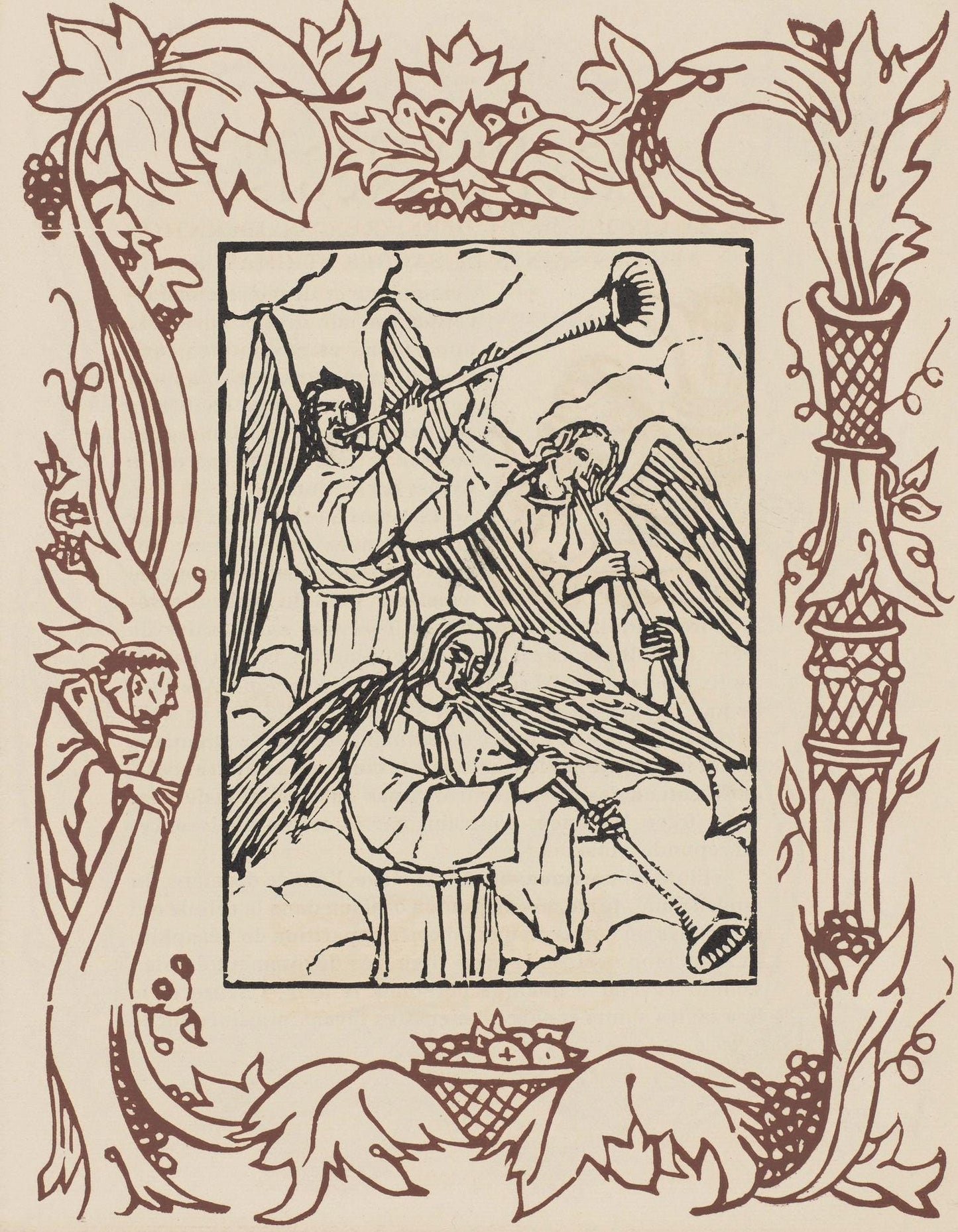 Mile Bernard, Composition (Morane, No. 100), Les Petites Fleurs De St. Franoise, Woodcut