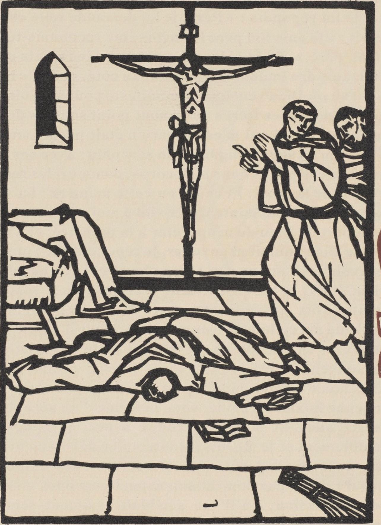 Mile Bernard, Composition (Morane, No. 100), Les Petites Fleurs De St. Franoise, Woodcut