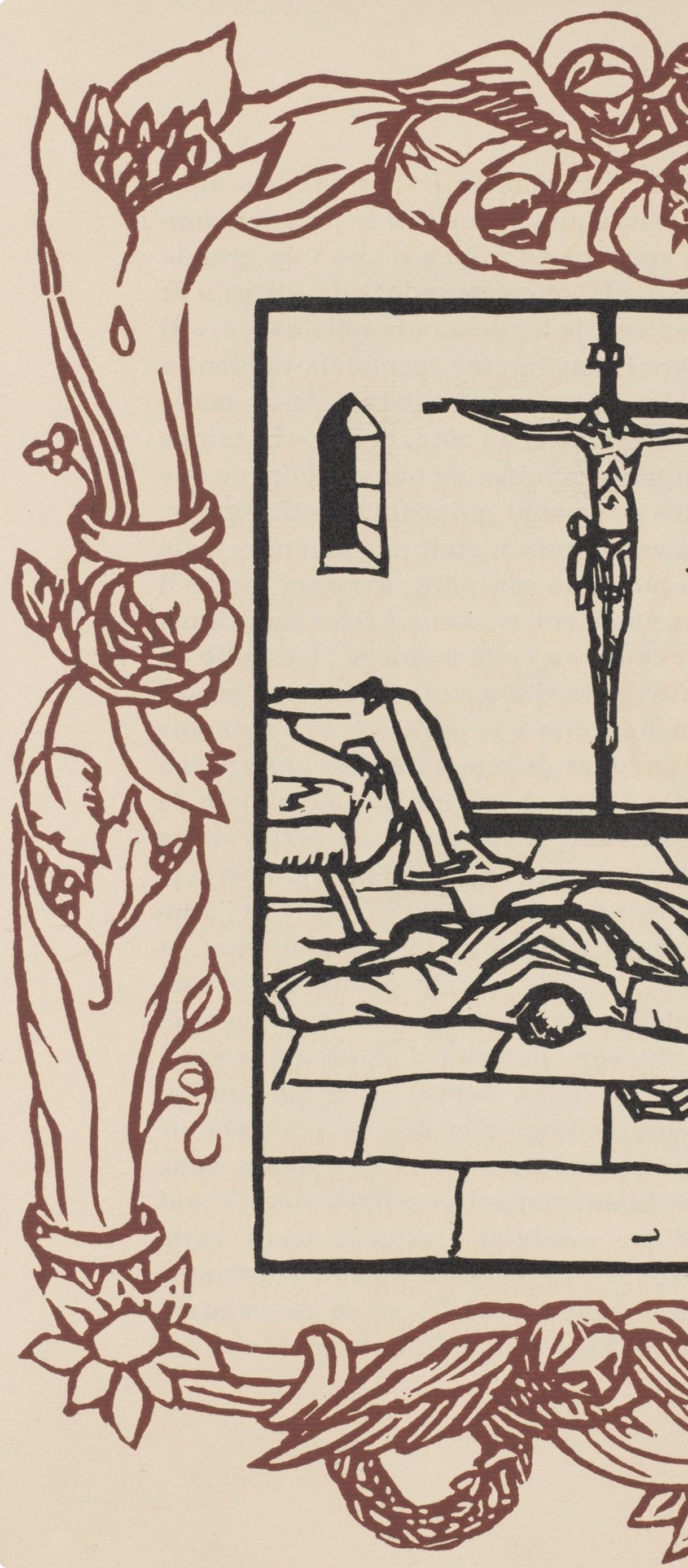 Mile Bernard, Composition (Morane, No. 100), Les Petites Fleurs De St. Franoise, Woodcut