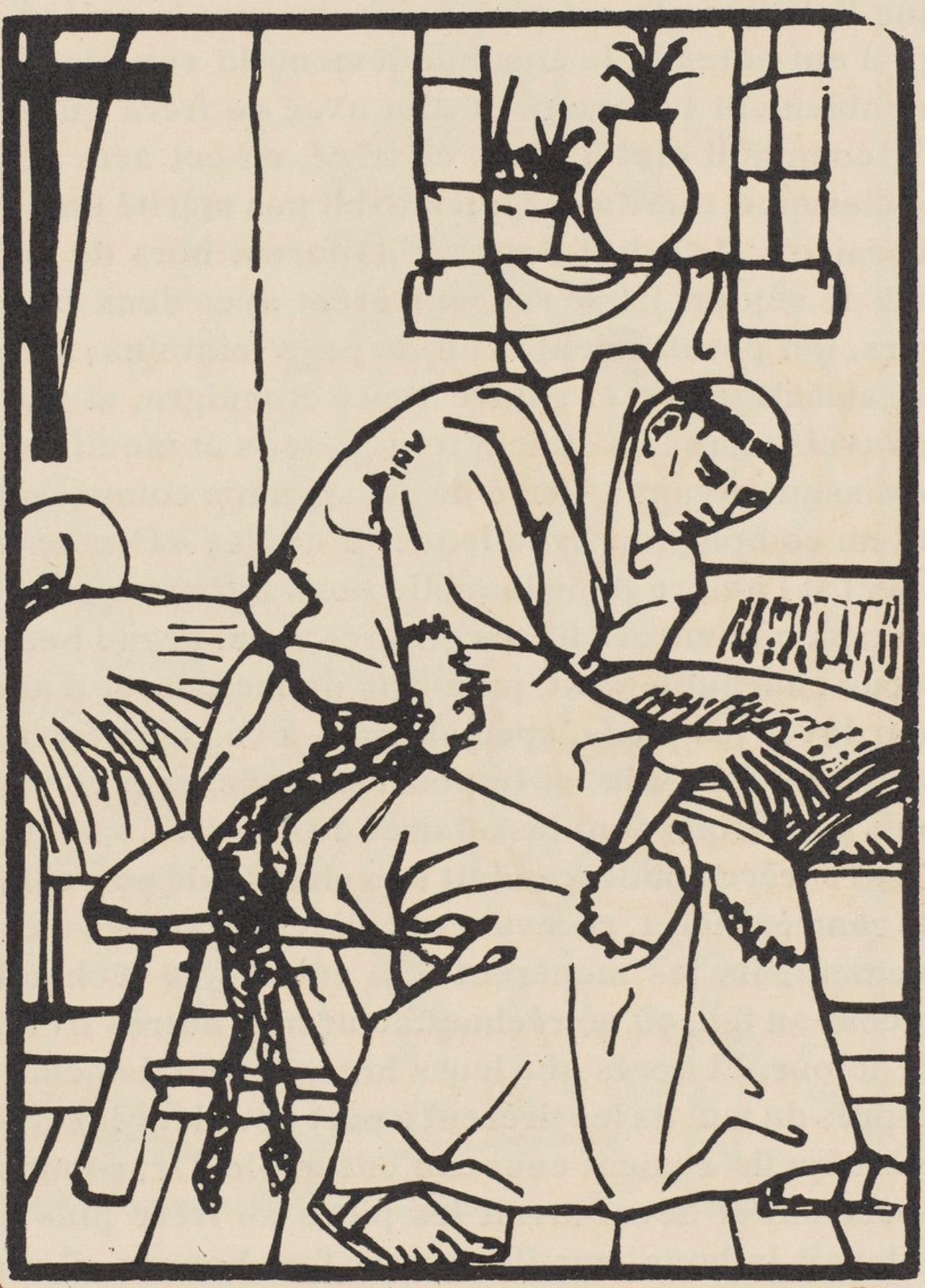 Mile Bernard, Composition (Morane, No. 100), Les Petites Fleurs De St. Franoise, Woodcut