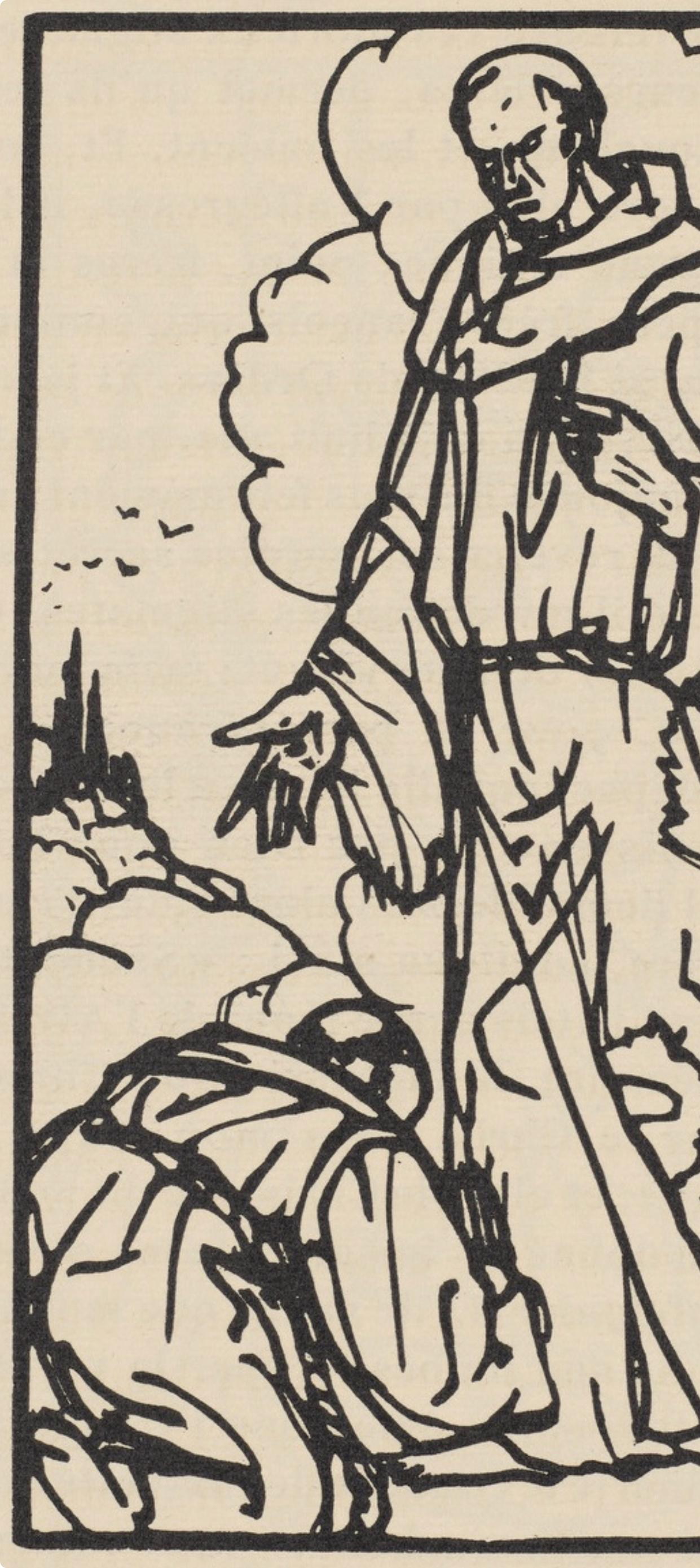 Mile Bernard, Composition (Morane, No. 100), Les Petites Fleurs De St. Franoise, Woodcut