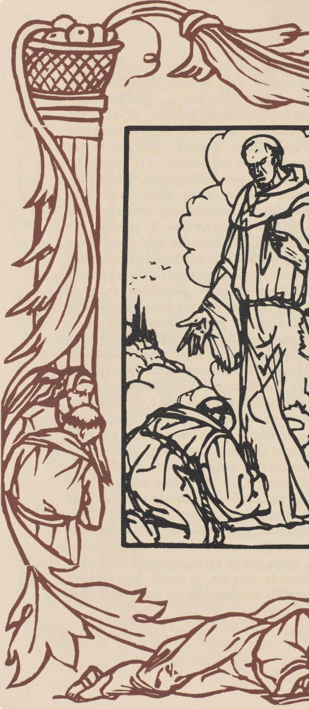 Mile Bernard, Composition (Morane, No. 100), Les Petites Fleurs De St. Franoise, Woodcut