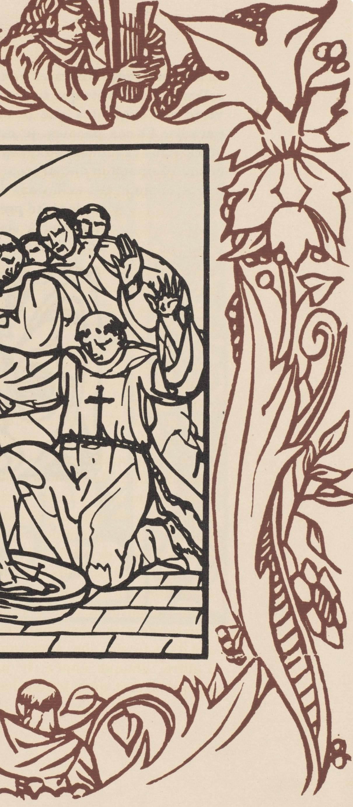 Mile Bernard, Composition (Morane, No. 100), Les Petites Fleurs De St. Franoise, Woodcut