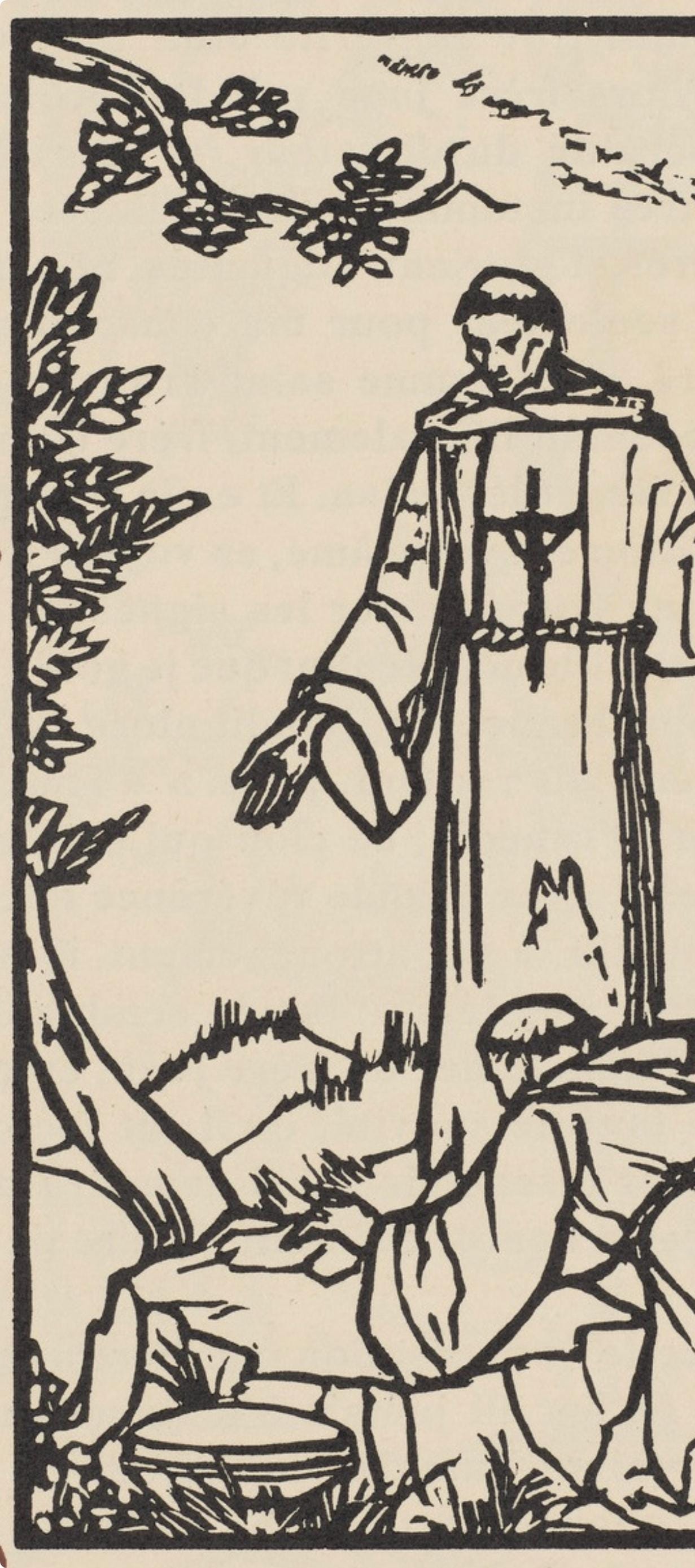 Mile Bernard, Composition (Morane, No. 100), Les Petites Fleurs De St. Franoise, Woodcut