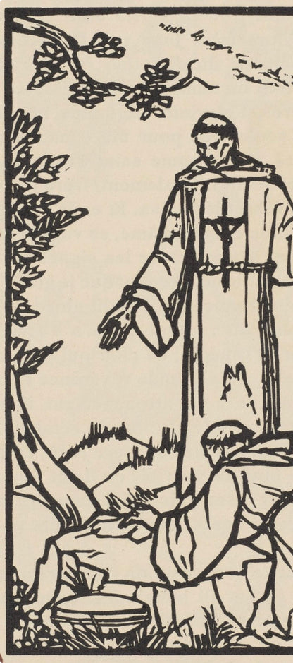 Mile Bernard, Composition (Morane, No. 100), Les Petites Fleurs De St. Franoise, Woodcut