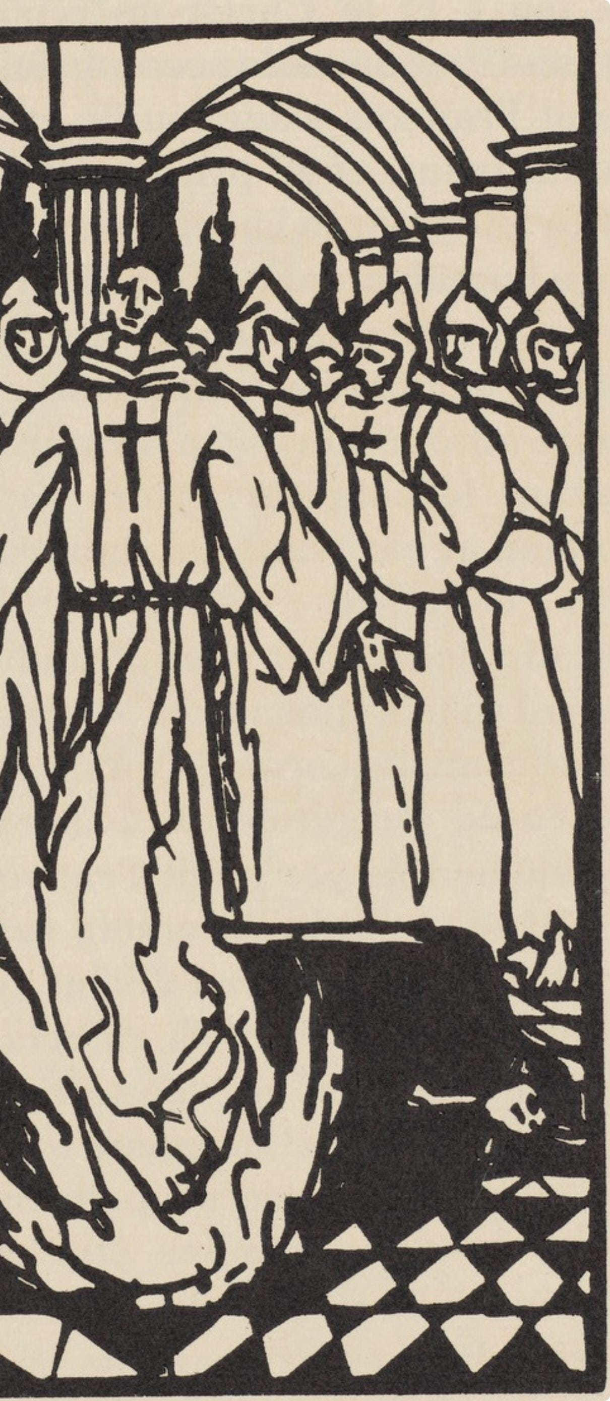 Mile Bernard, Composition (Morane, No. 100), Les Petites Fleurs De St. Franoise, Woodcut