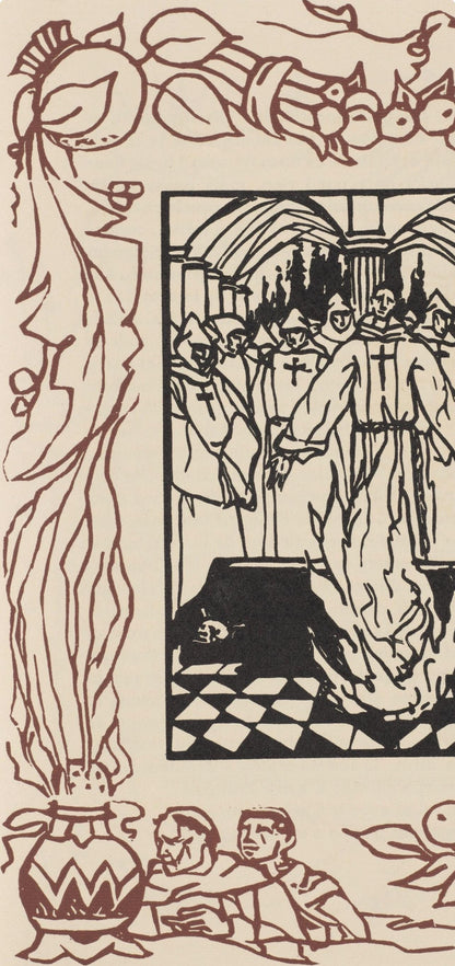 Mile Bernard, Composition (Morane, No. 100), Les Petites Fleurs De St. Franoise, Woodcut