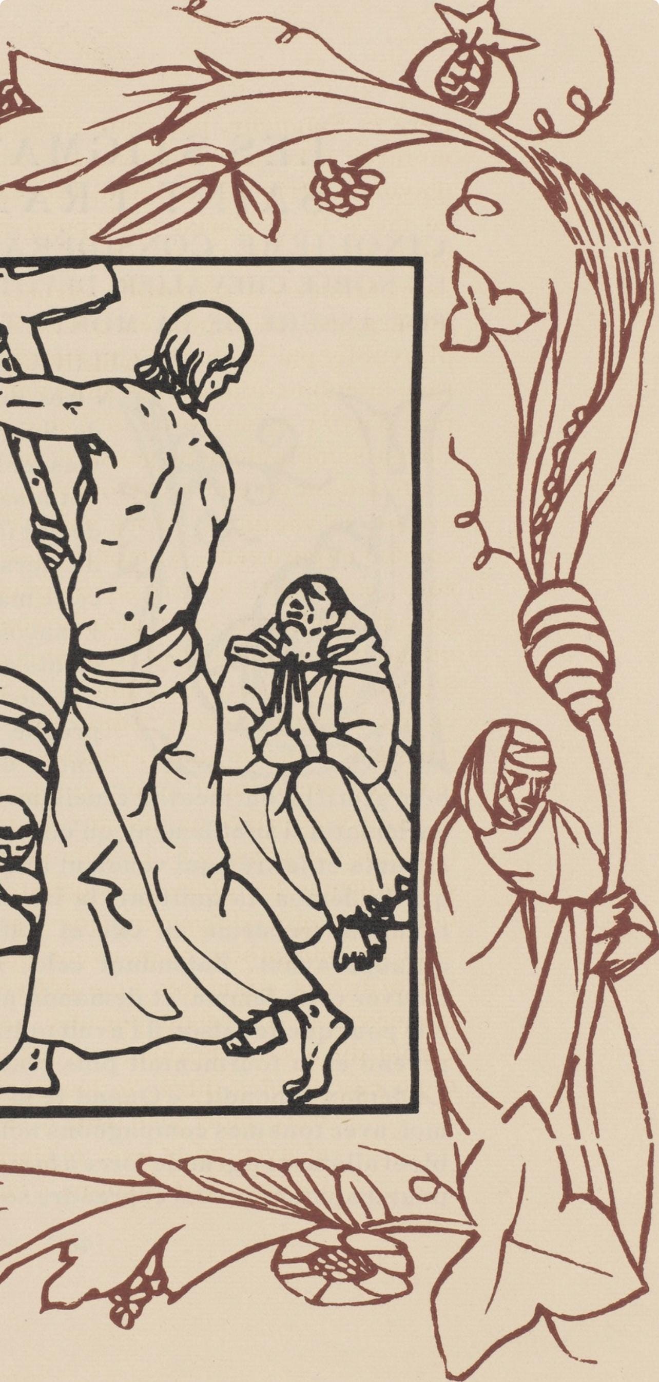 Mile Bernard, Composition (Morane, No. 100), Les Petites Fleurs De St. Franoise, Woodcut