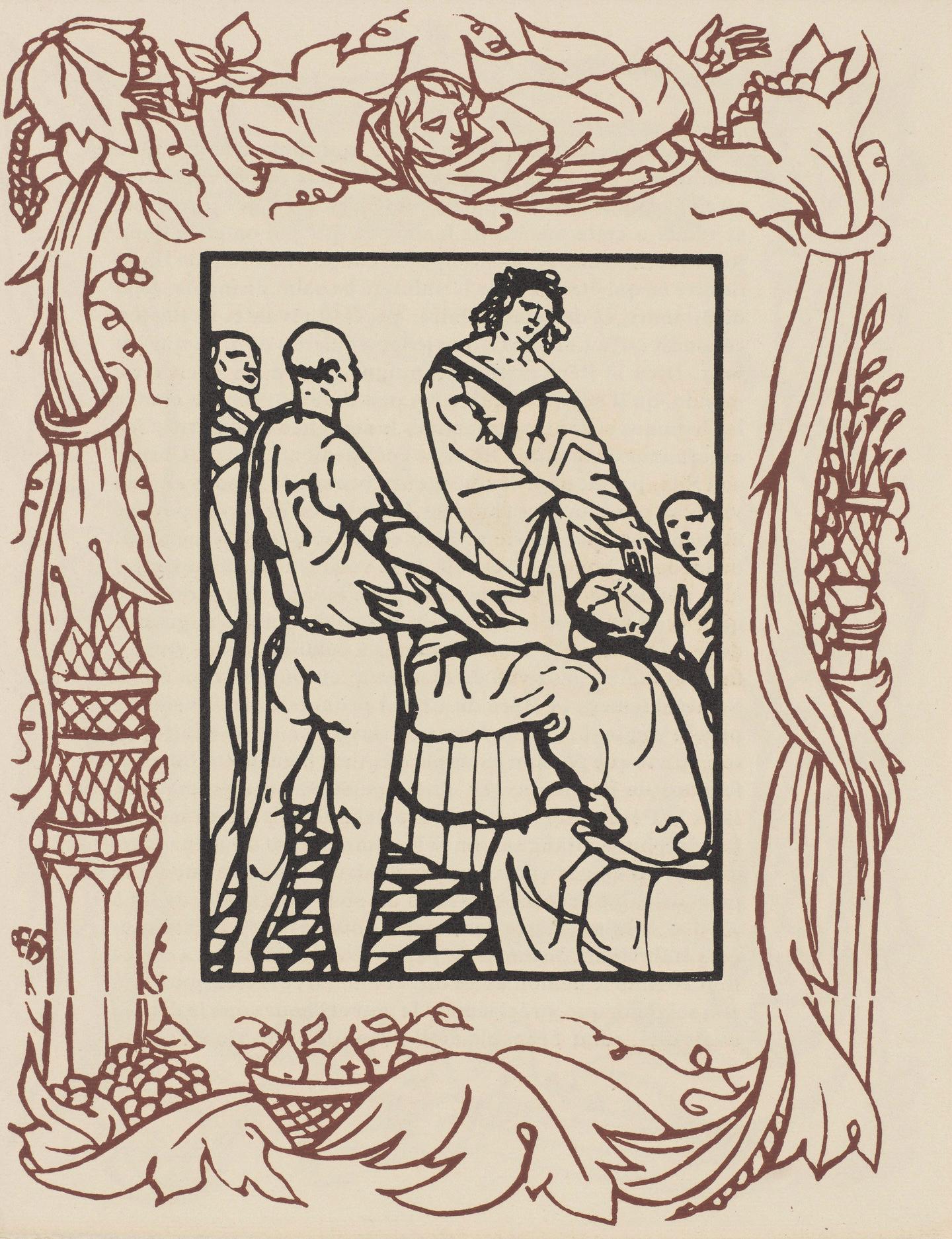 Mile Bernard, Composition (Morane, No. 100), Les Petites Fleurs De St. Franoise, Woodcut