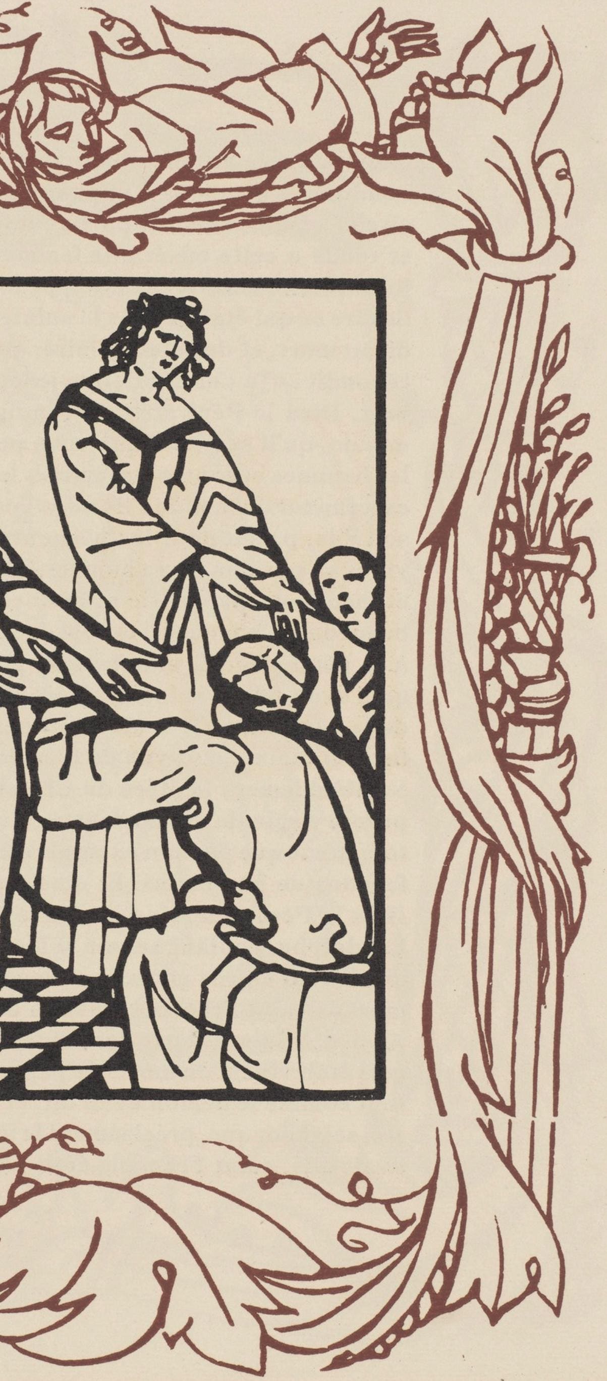 Mile Bernard, Composition (Morane, No. 100), Les Petites Fleurs De St. Franoise, Woodcut