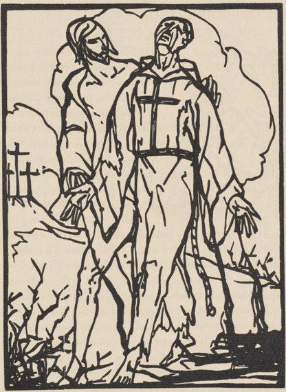 Mile Bernard, Composition (Morane, No. 100), Les Petites Fleurs De St. Franoise, Woodcut