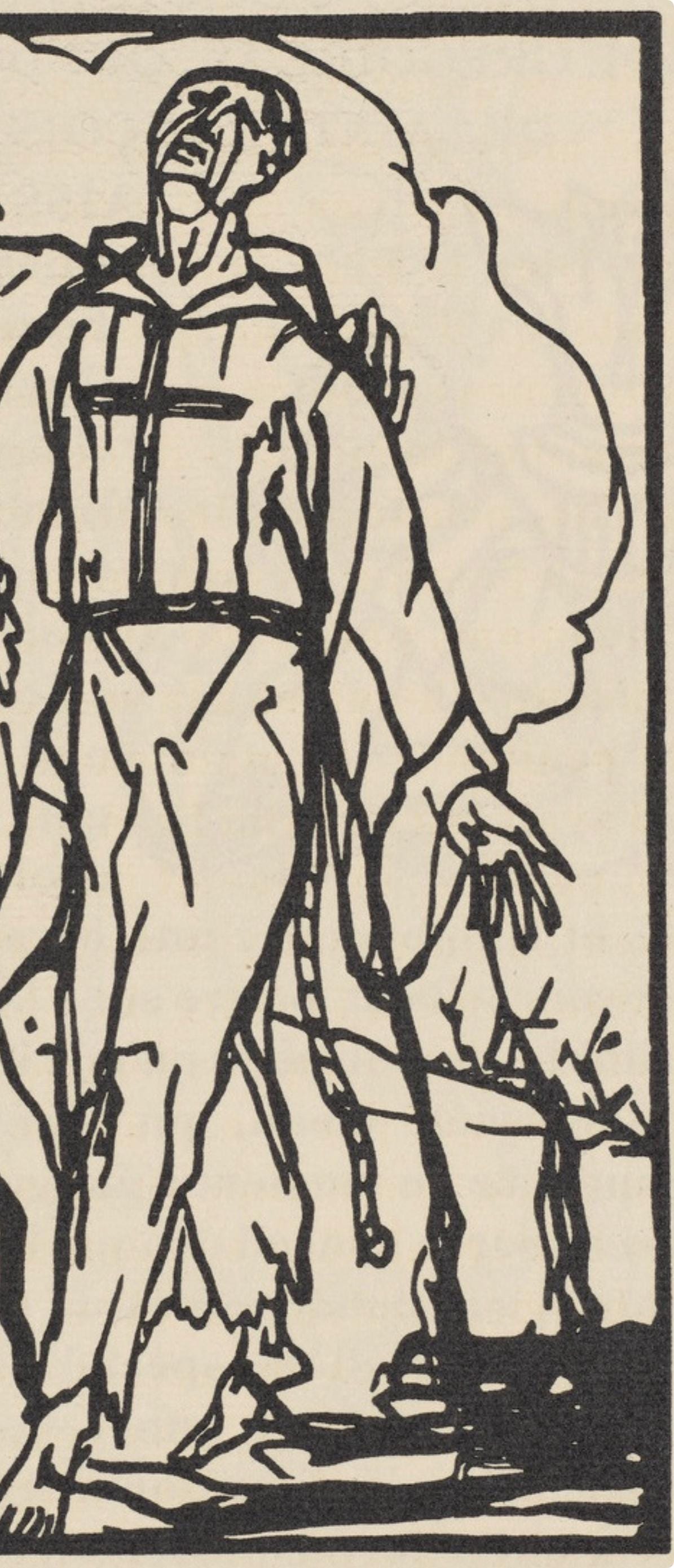 Mile Bernard, Composition (Morane, No. 100), Les Petites Fleurs De St. Franoise, Woodcut