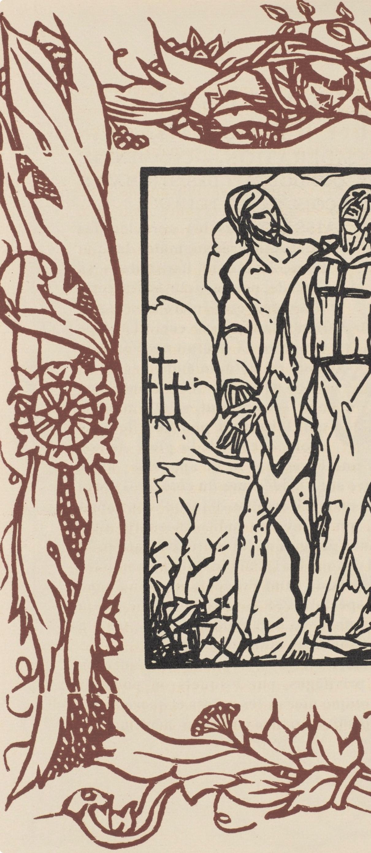 Mile Bernard, Composition (Morane, No. 100), Les Petites Fleurs De St. Franoise, Woodcut