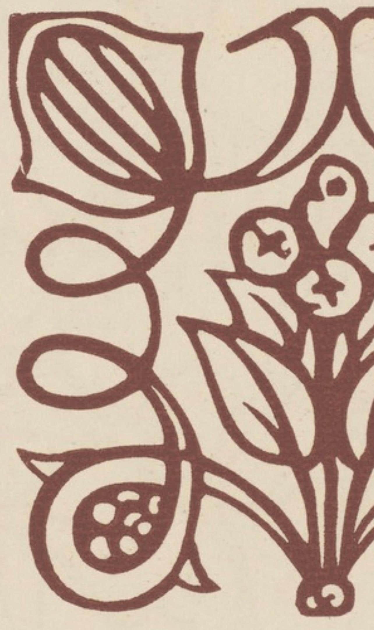 Mile Bernard, Composition (Morane, No. 100), Les Petites Fleurs De St. Franoise, Woodcut