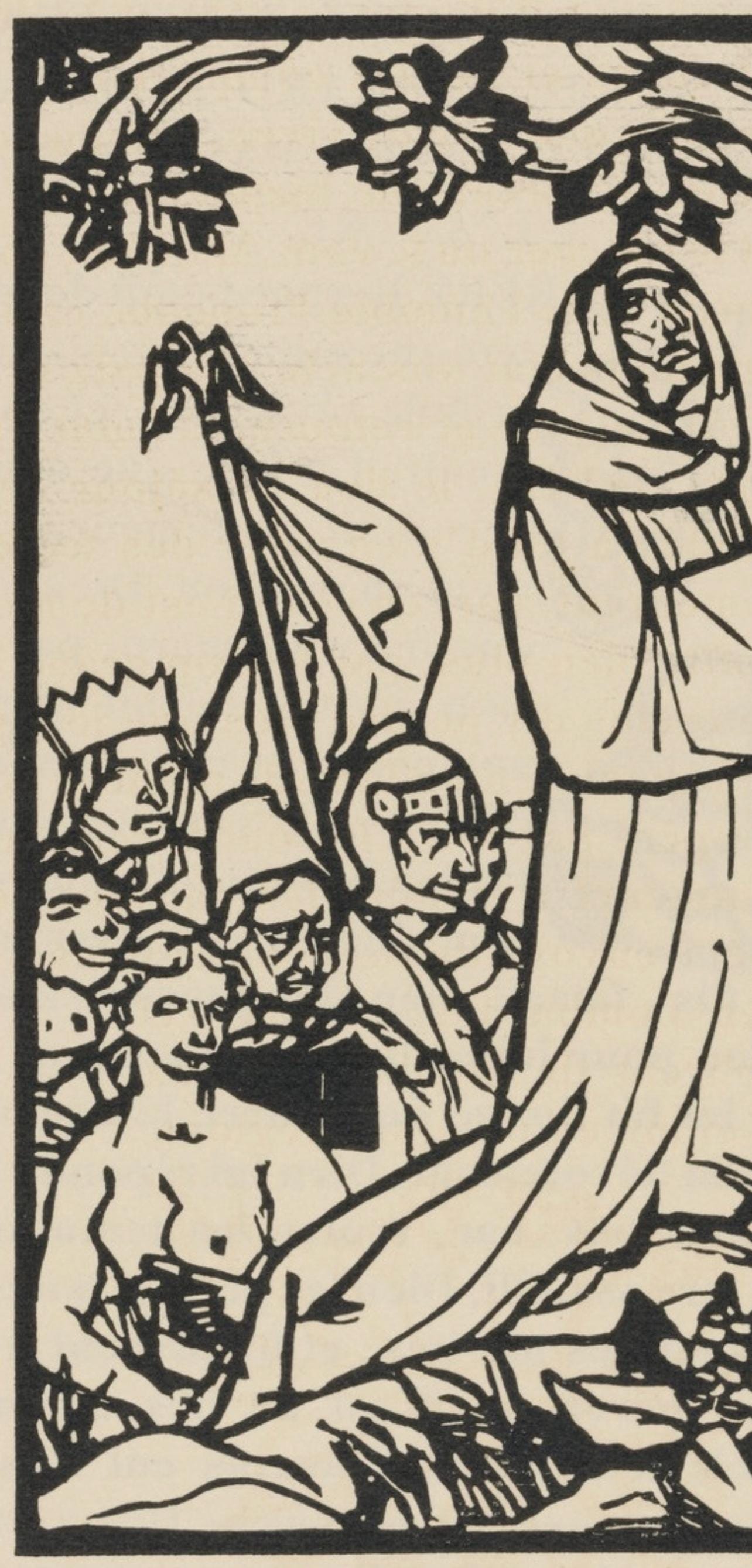 Mile Bernard, Composition (Morane, No. 100), Les Petites Fleurs De St. Franoise, Woodcut