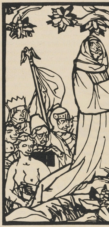 Mile Bernard, Composition (Morane, No. 100), Les Petites Fleurs De St. Franoise, Woodcut