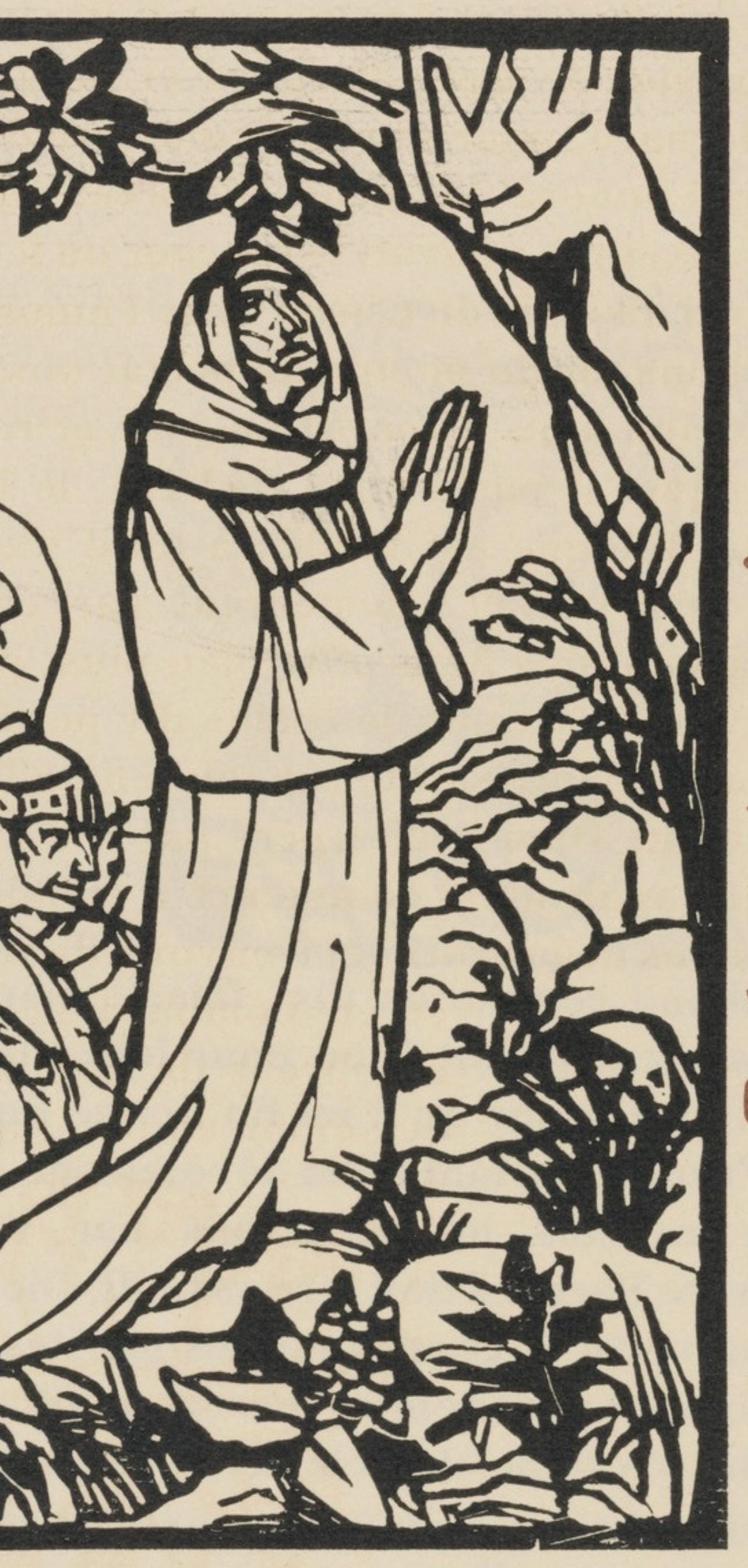 Mile Bernard, Composition (Morane, No. 100), Les Petites Fleurs De St. Franoise, Woodcut