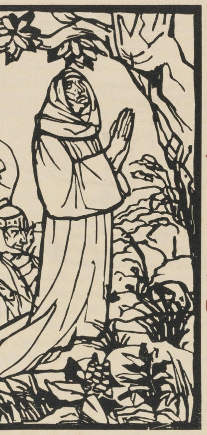 Mile Bernard, Composition (Morane, No. 100), Les Petites Fleurs De St. Franoise, Woodcut