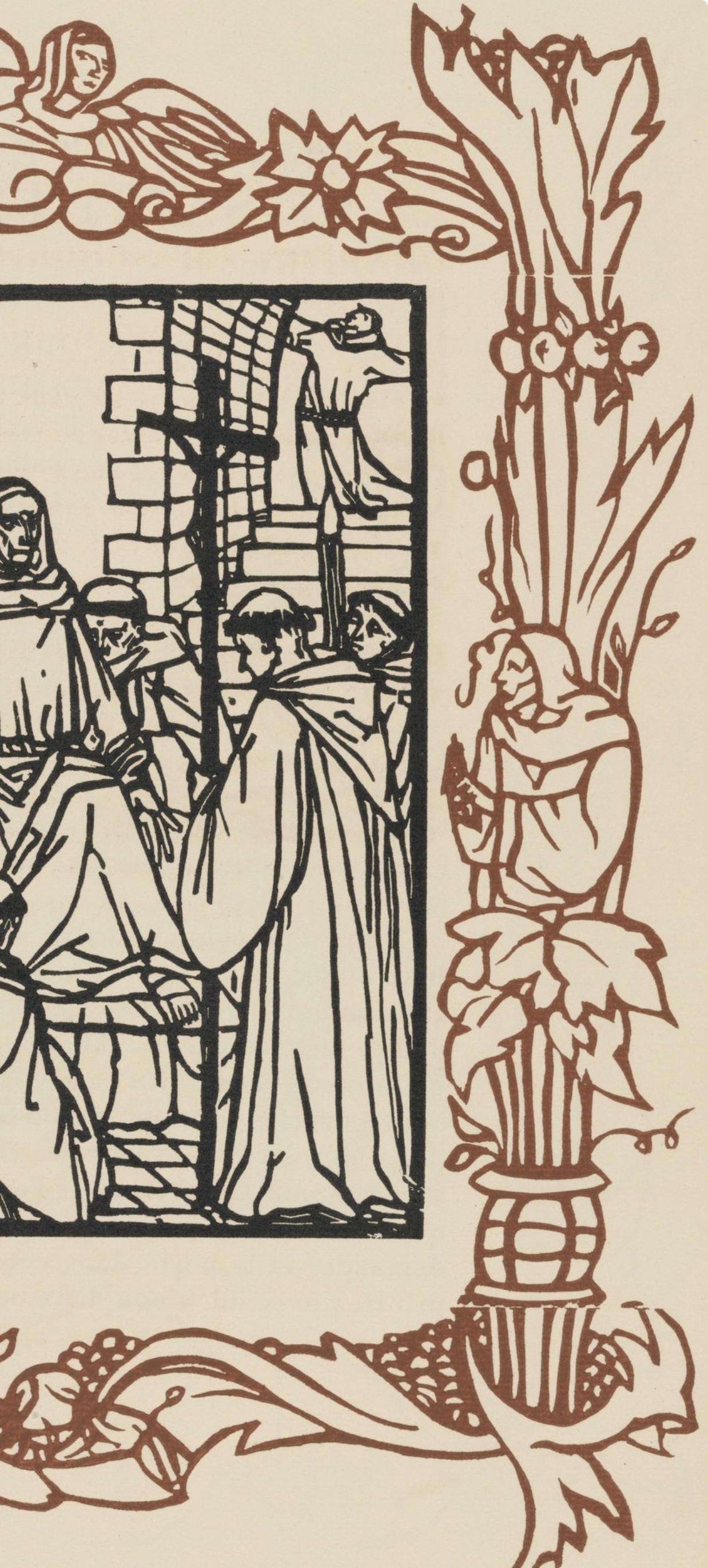 Mile Bernard, Composition (Morane, No. 100), Les Petites Fleurs De St. Franoise, Woodcut