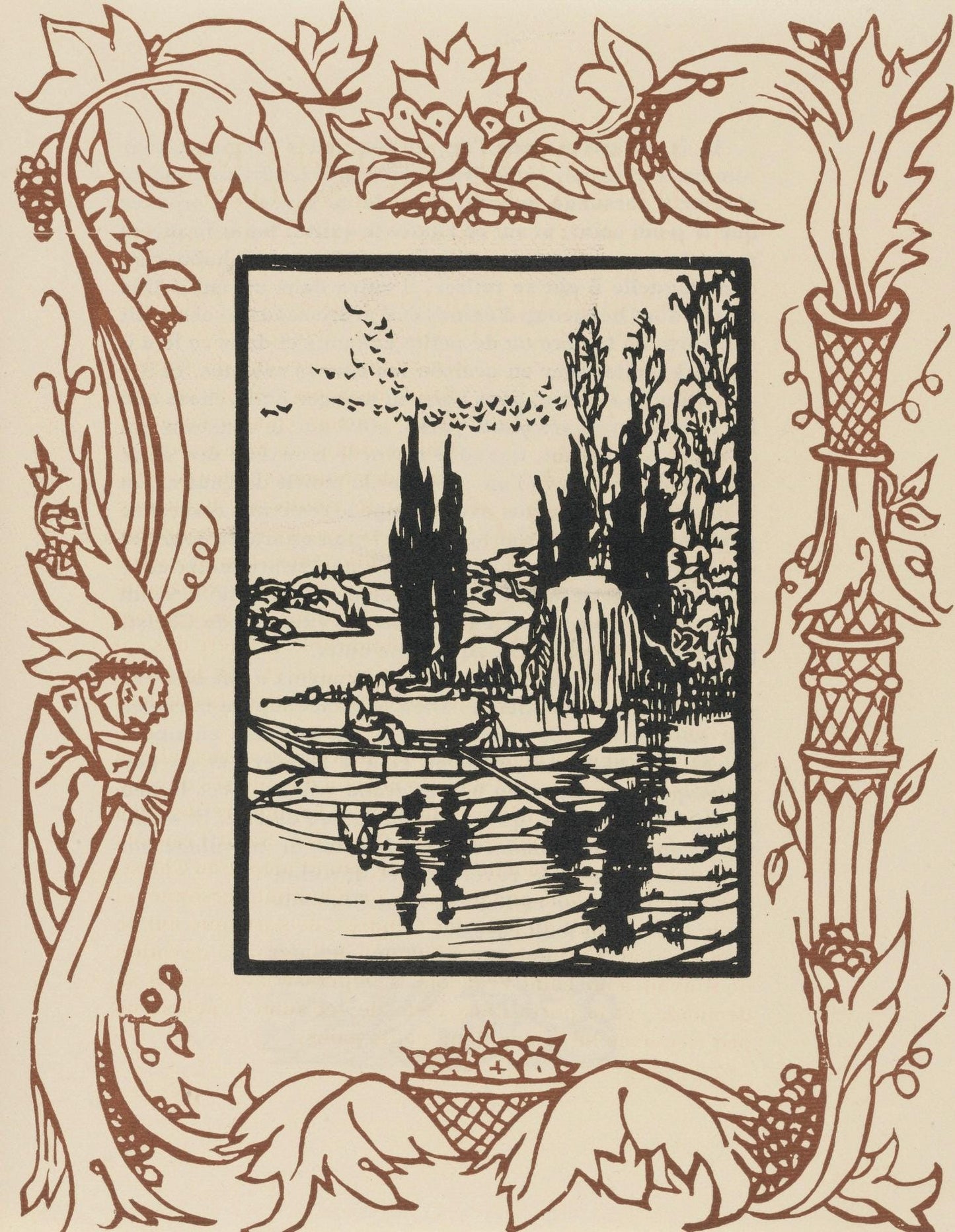 Mile Bernard, Composition (Morane, No. 100), Les Petites Fleurs De St. Franoise, Woodcut